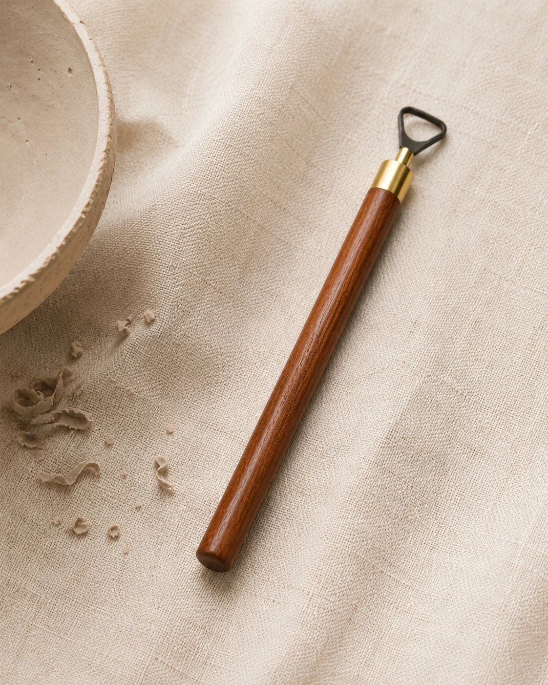 Small Triangle Loop Carbide Pottery Trimming Tool for Detail Work