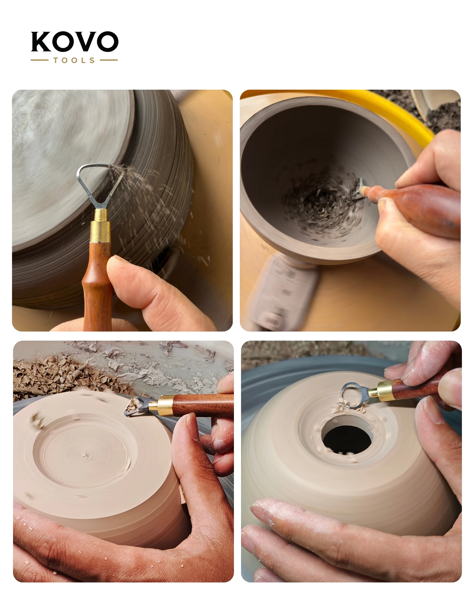 2-Piece Triangle Loop Carbide Pottery Trimming Set