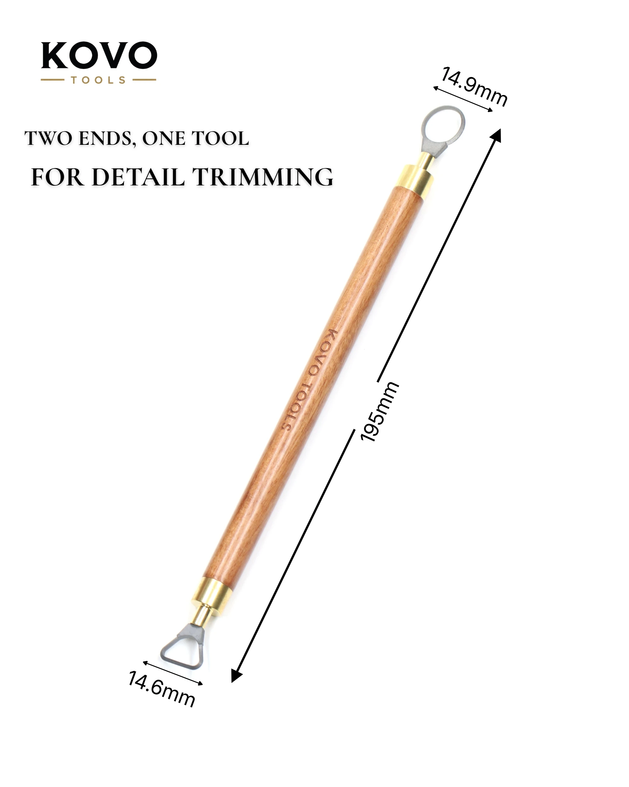 Double-Sided Carbide Pottery Trimming Tool