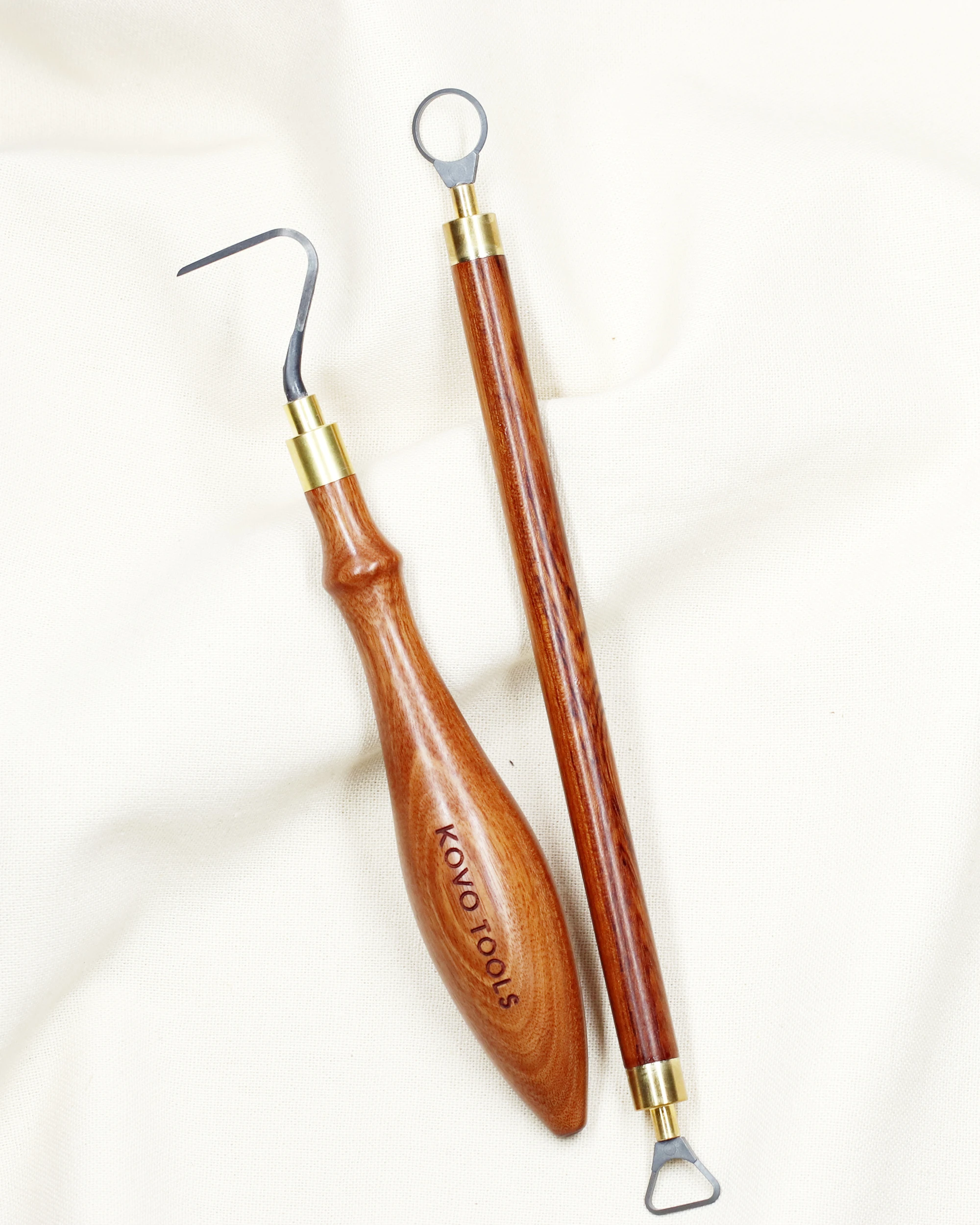 2 Piece 7 Shape Hook Carbide Pottery Trimming Set
