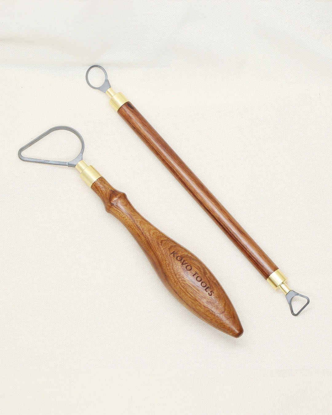 2 Piece Pear Loop Carbide Pottery Trimming Tool Set