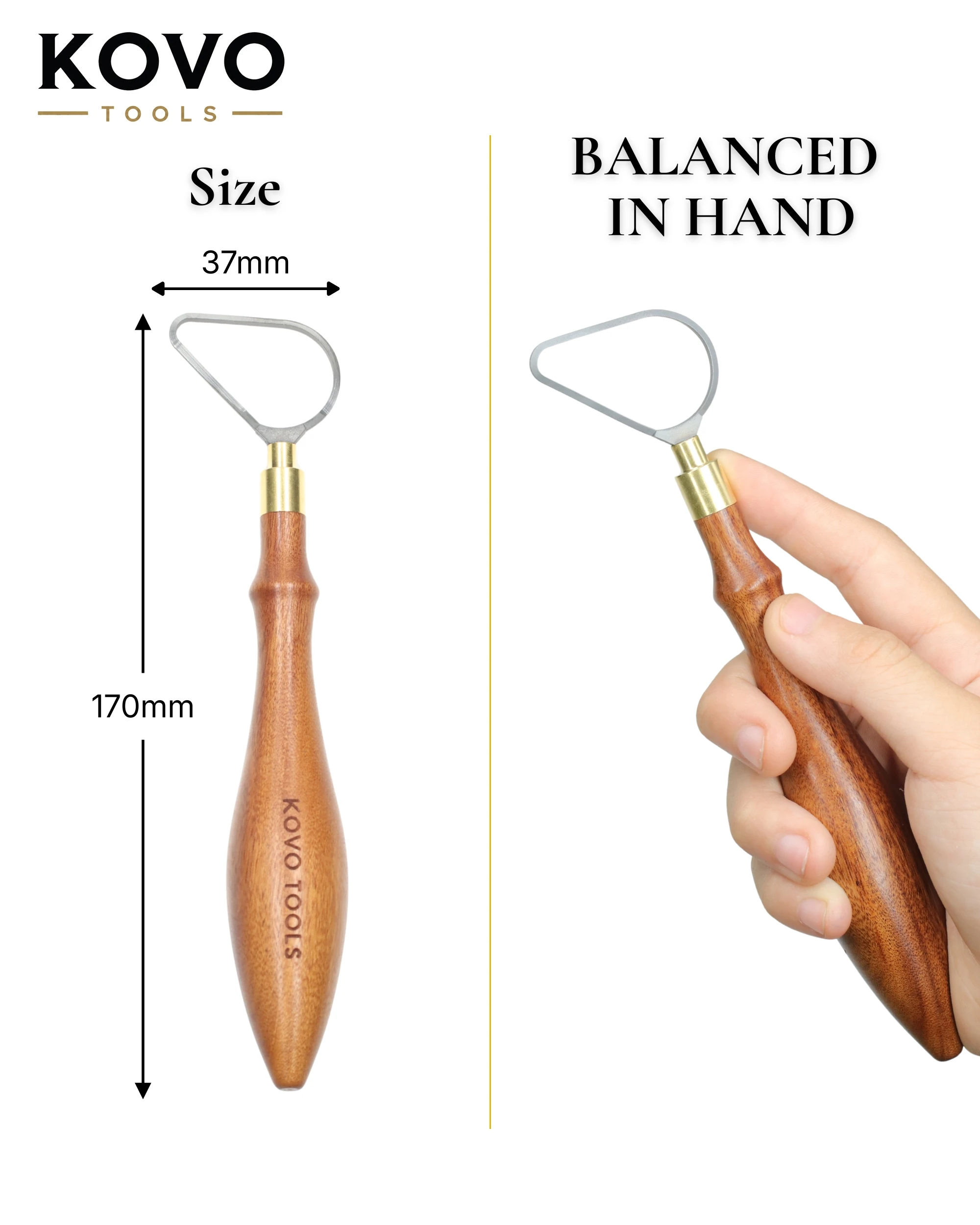 Pear Shape Loop Carbide Pottery Trimming Tool