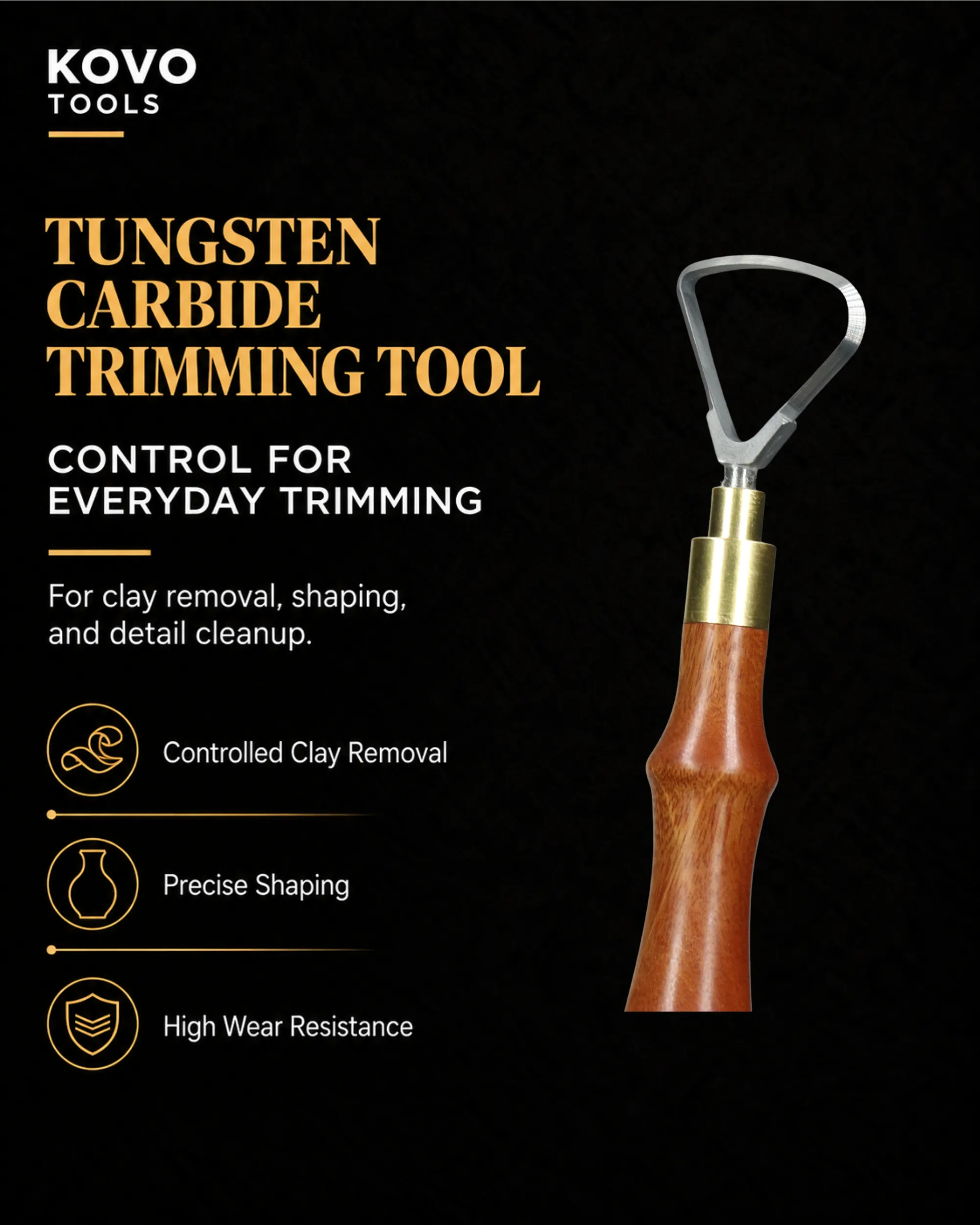 Triangle Shape Carbide Loop Trimming Tool