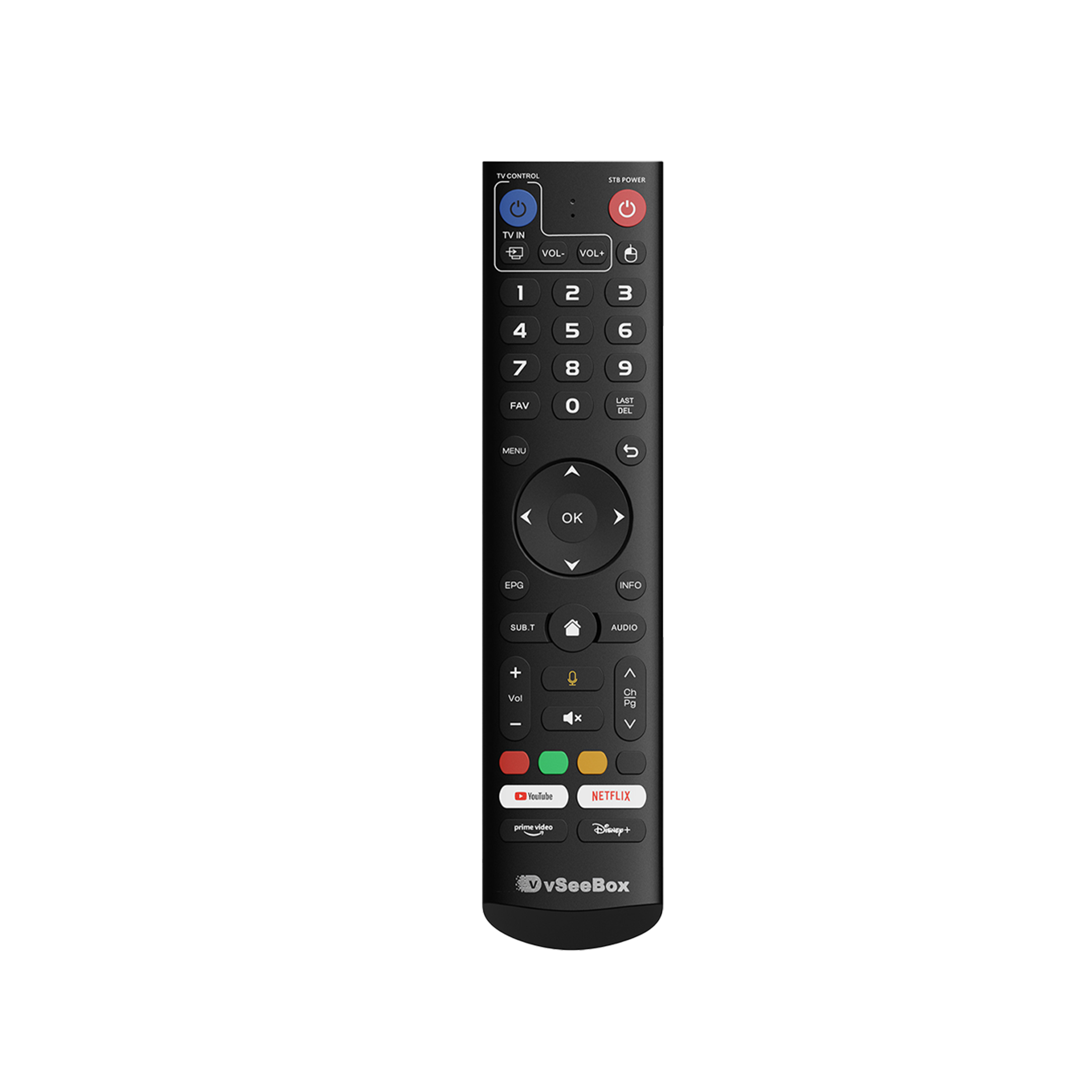 vSeeBox [V5Pro \ Elite Ultra] Backlit Voice Remote