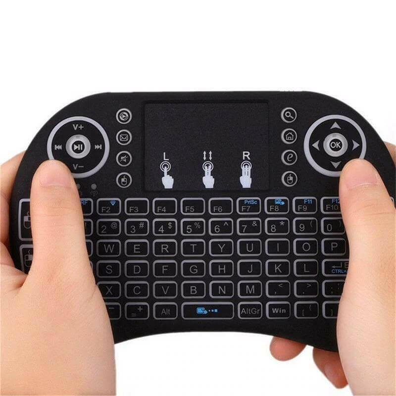 Wireless Keyboard with Backlit Touchpad