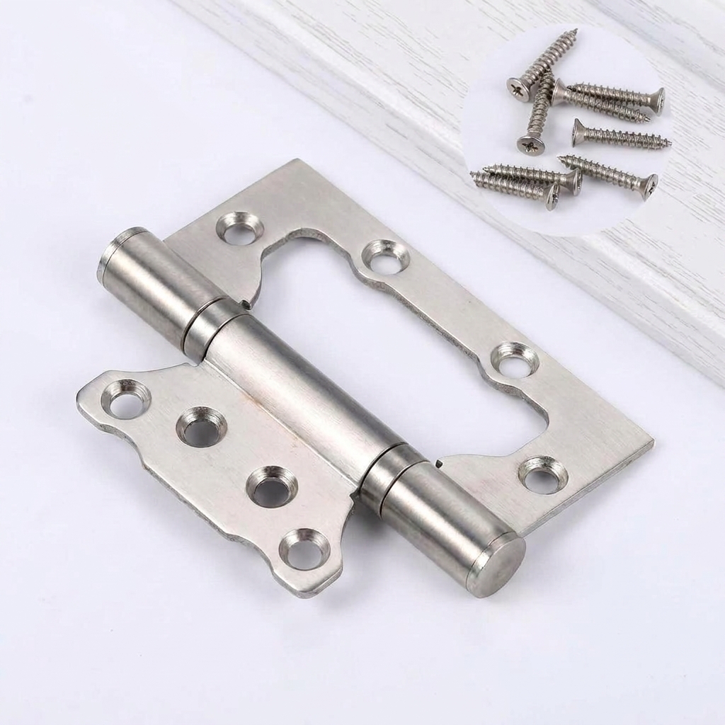 12.5x7.5cm Red Bronze Square Solid Stainless Steel Door Hinges Ball Bearing Door Hinges 3mm Thick Pack of 2