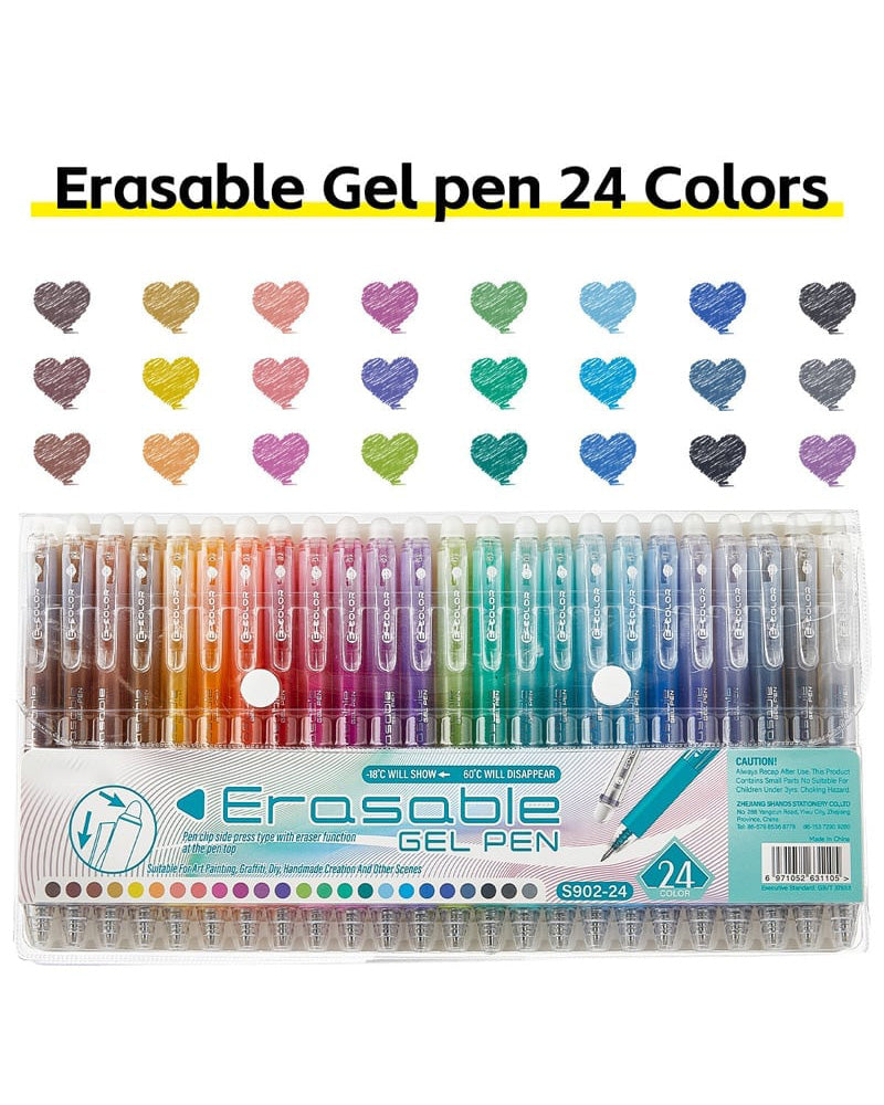 Colorful Quick-Dry Erasable Gel Pens