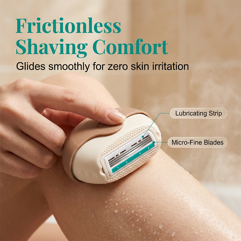 Buy 1 Get 1 Free Portable 3-Layer Hair Shaver with Rotating Cover