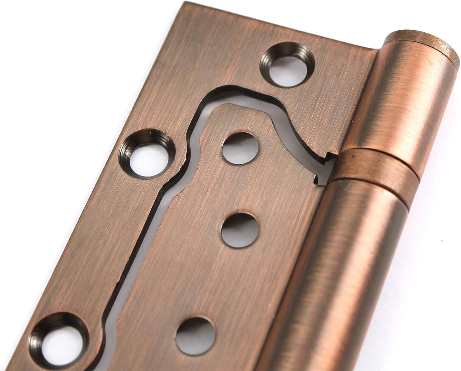 12.5x7.5cm Red Bronze Square Solid Stainless Steel Door Hinges Ball Bearing Door Hinges 3mm Thick Pack of 2