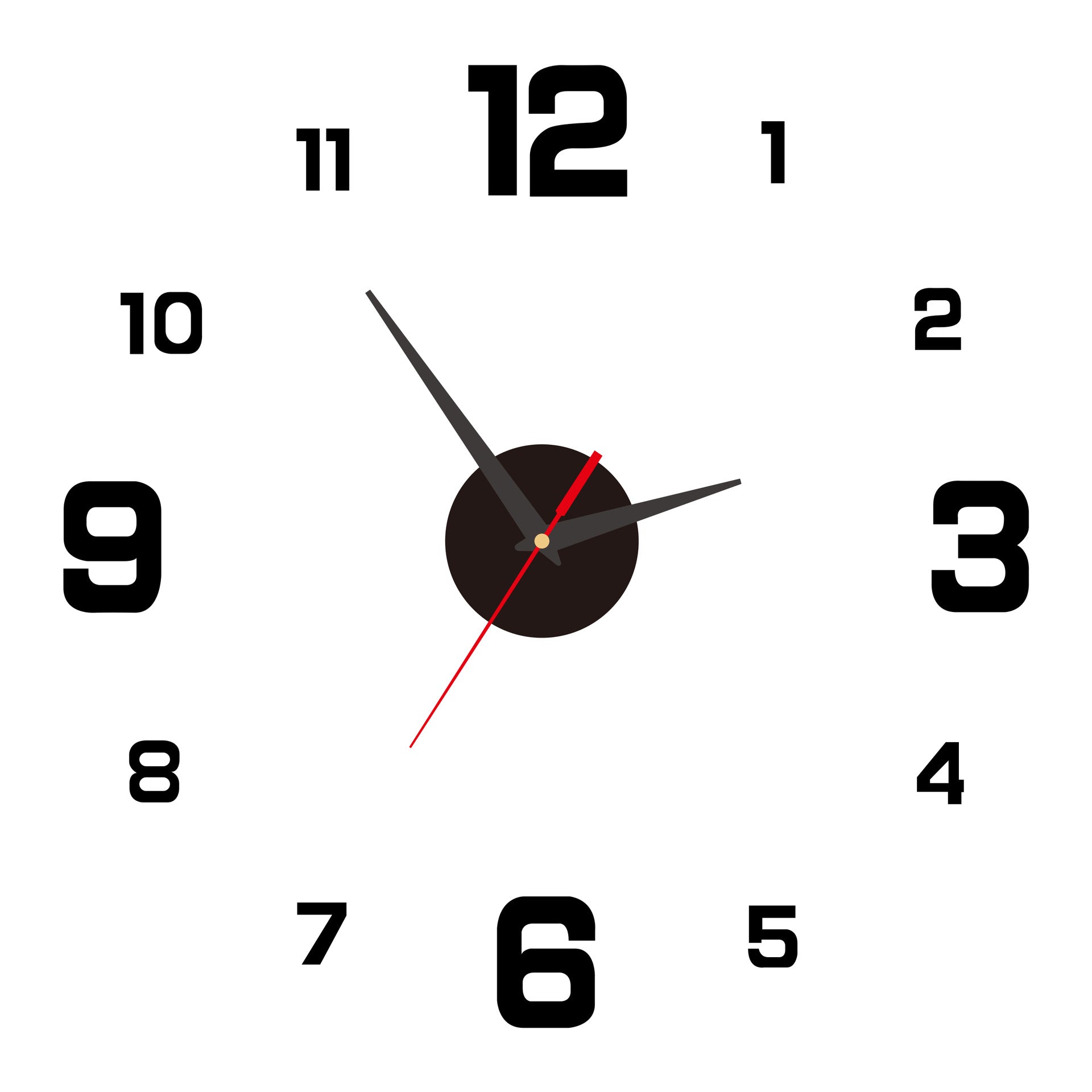 2026 HOT SALE 3D DIY Luminous Acrylic Wall Clock Set