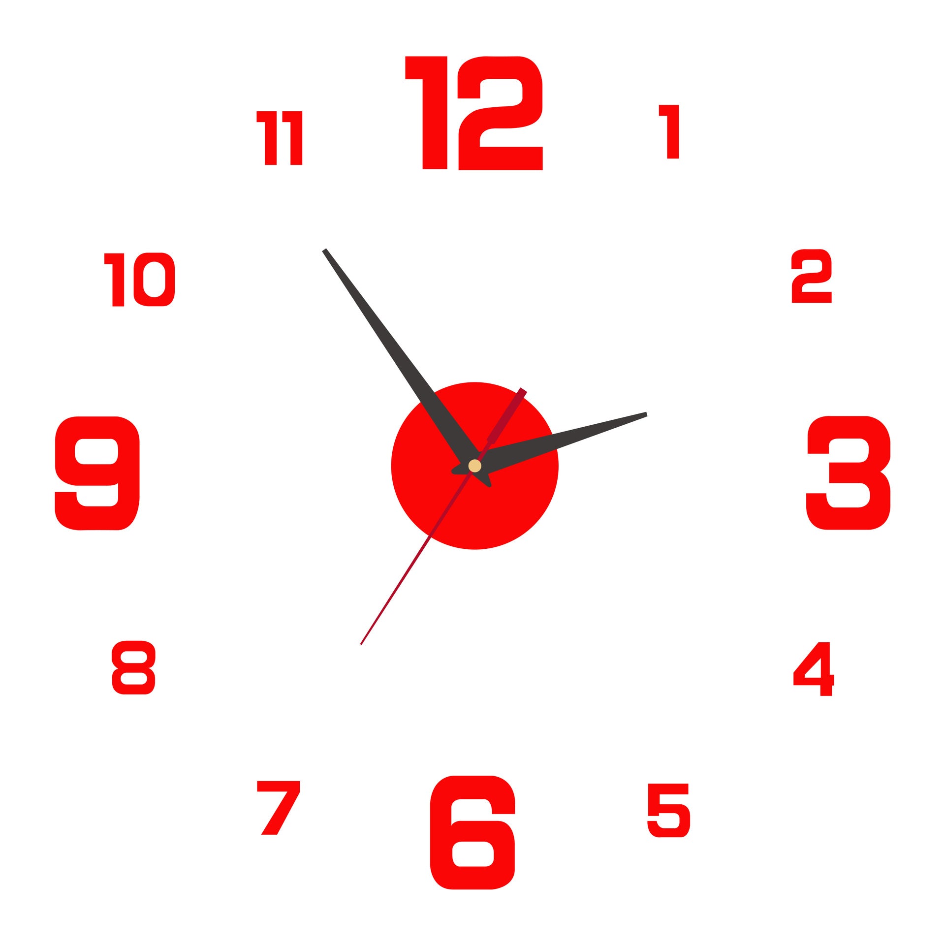 2026 HOT SALE 3D DIY Luminous Acrylic Wall Clock Set