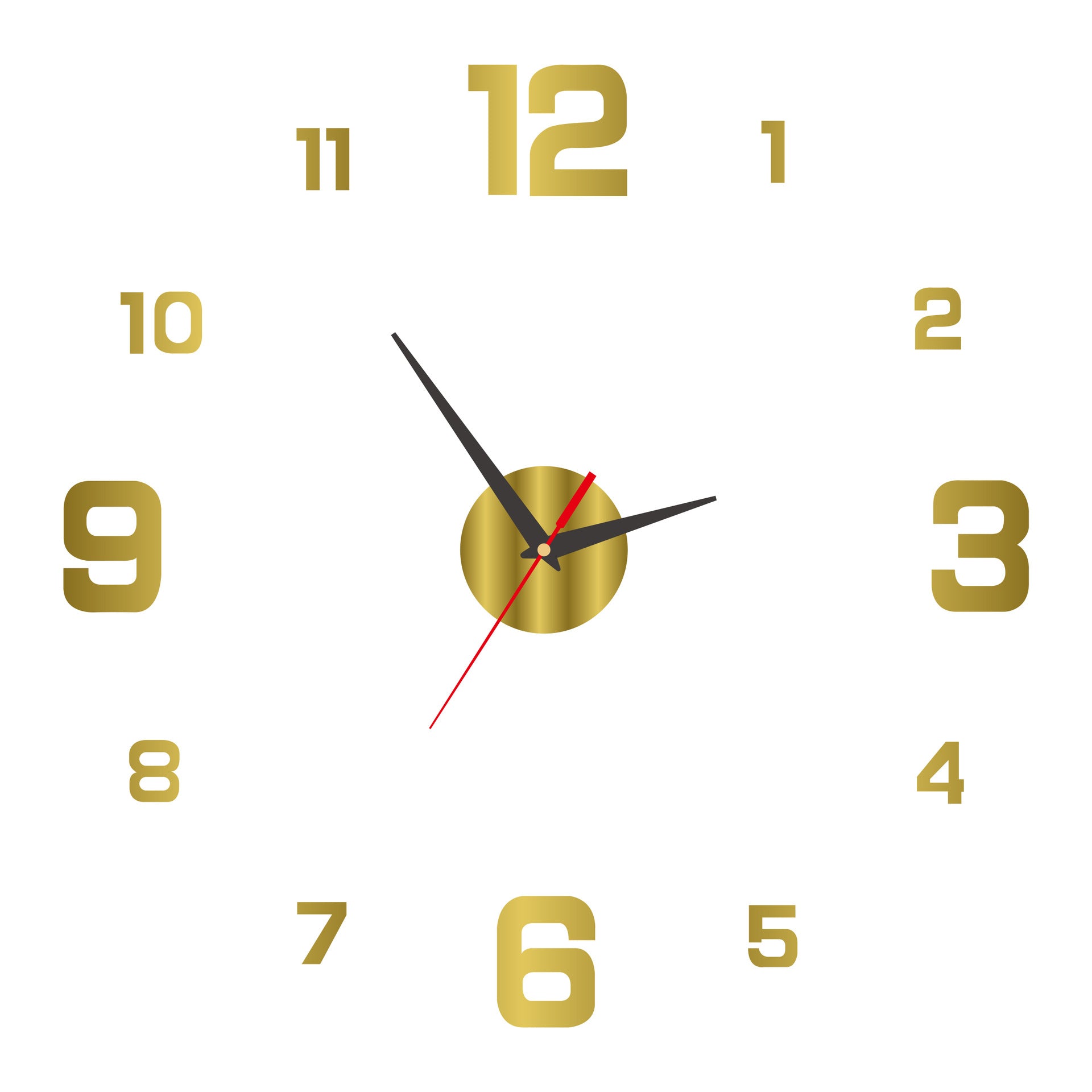 2026 HOT SALE 3D DIY Luminous Acrylic Wall Clock Set