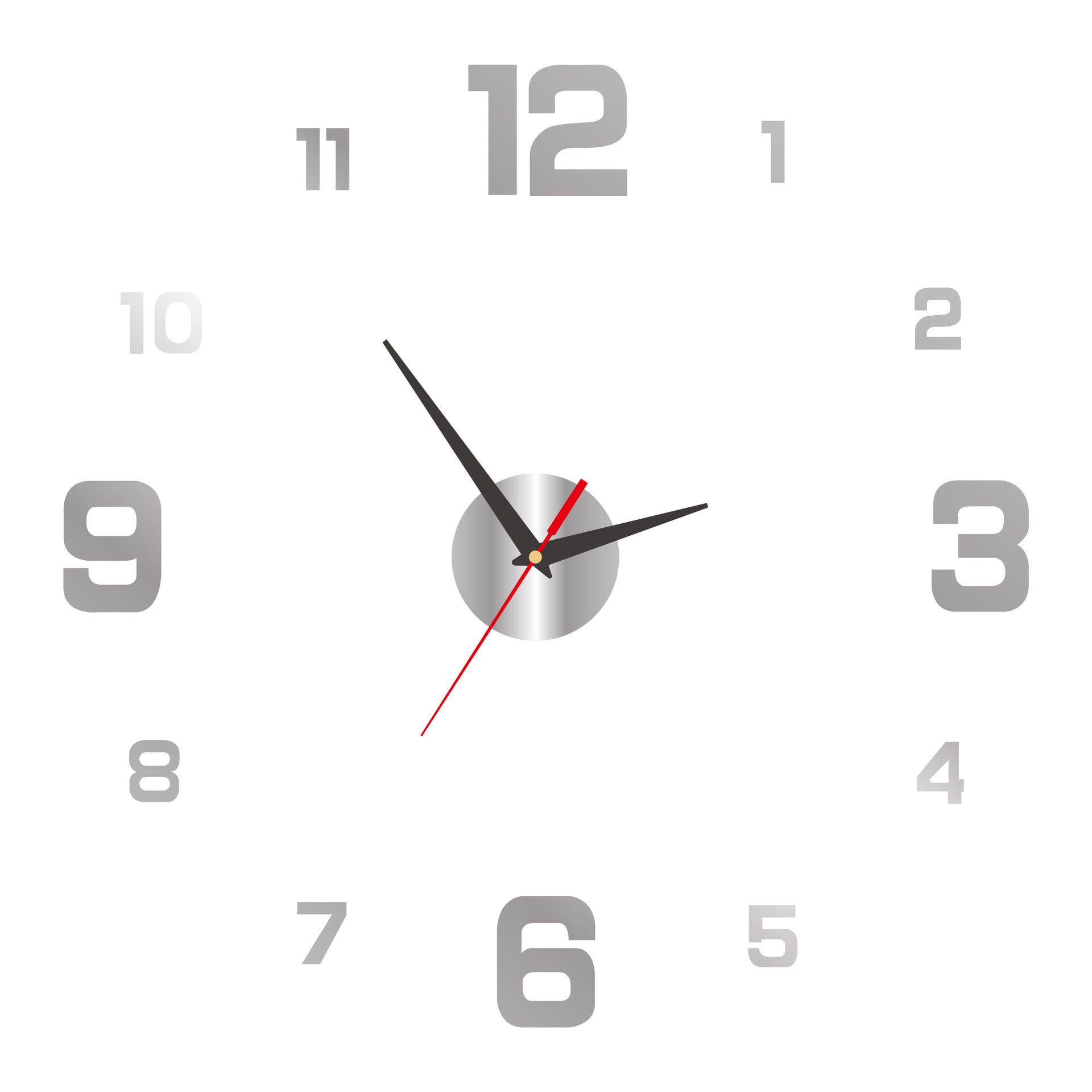 2026 HOT SALE 3D DIY Luminous Acrylic Wall Clock Set