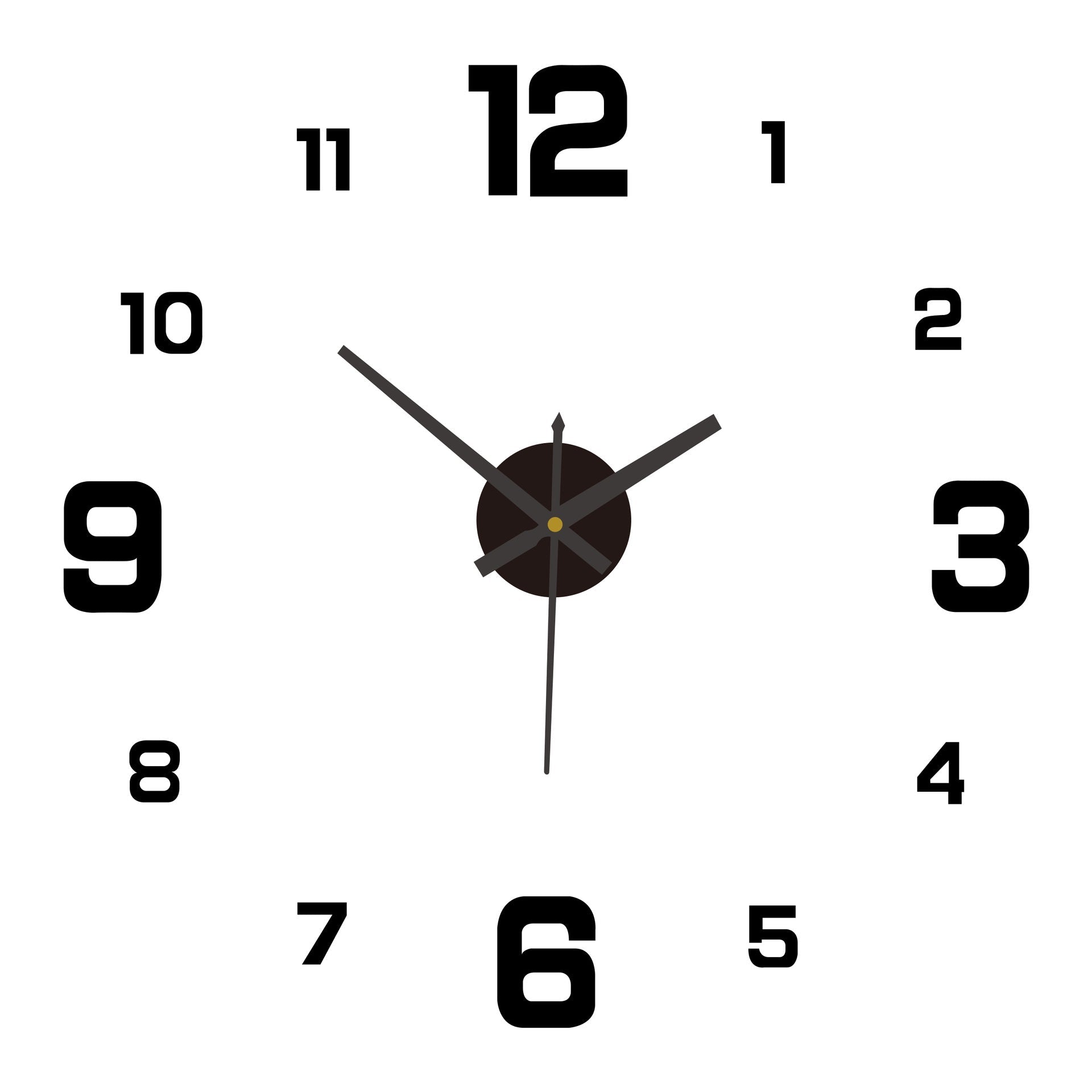 2026 HOT SALE 3D DIY Luminous Acrylic Wall Clock Set