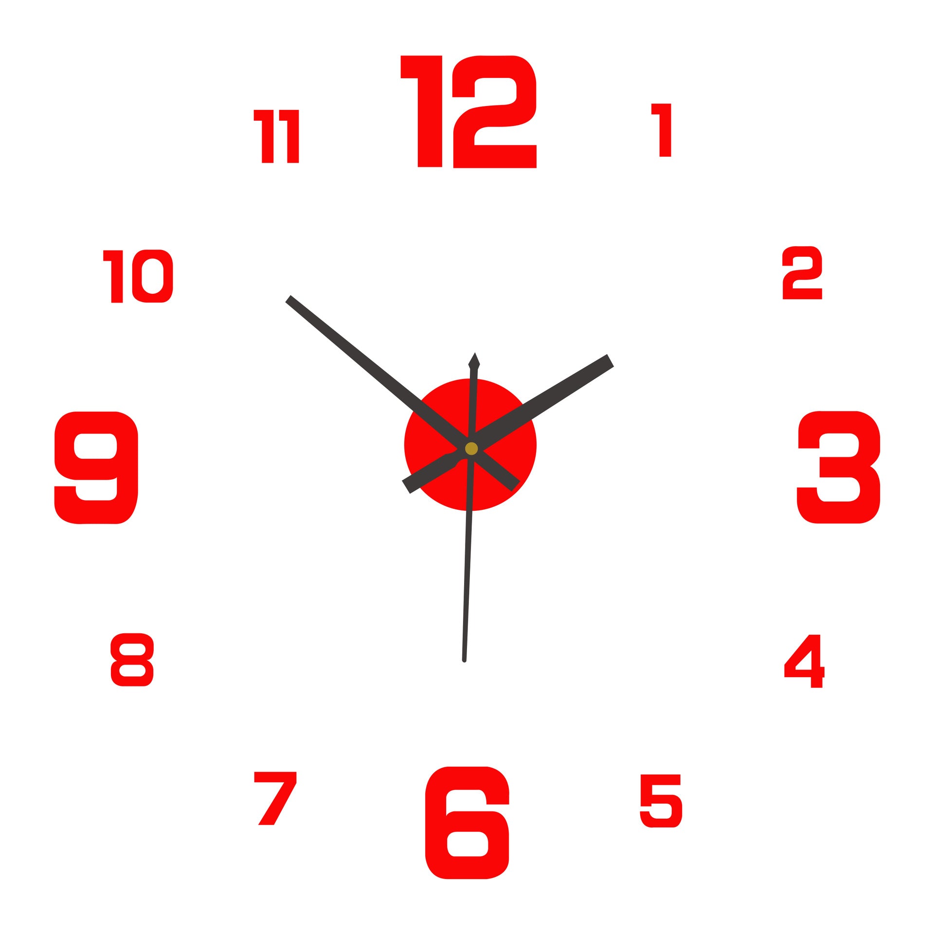 2026 HOT SALE 3D DIY Luminous Acrylic Wall Clock Set