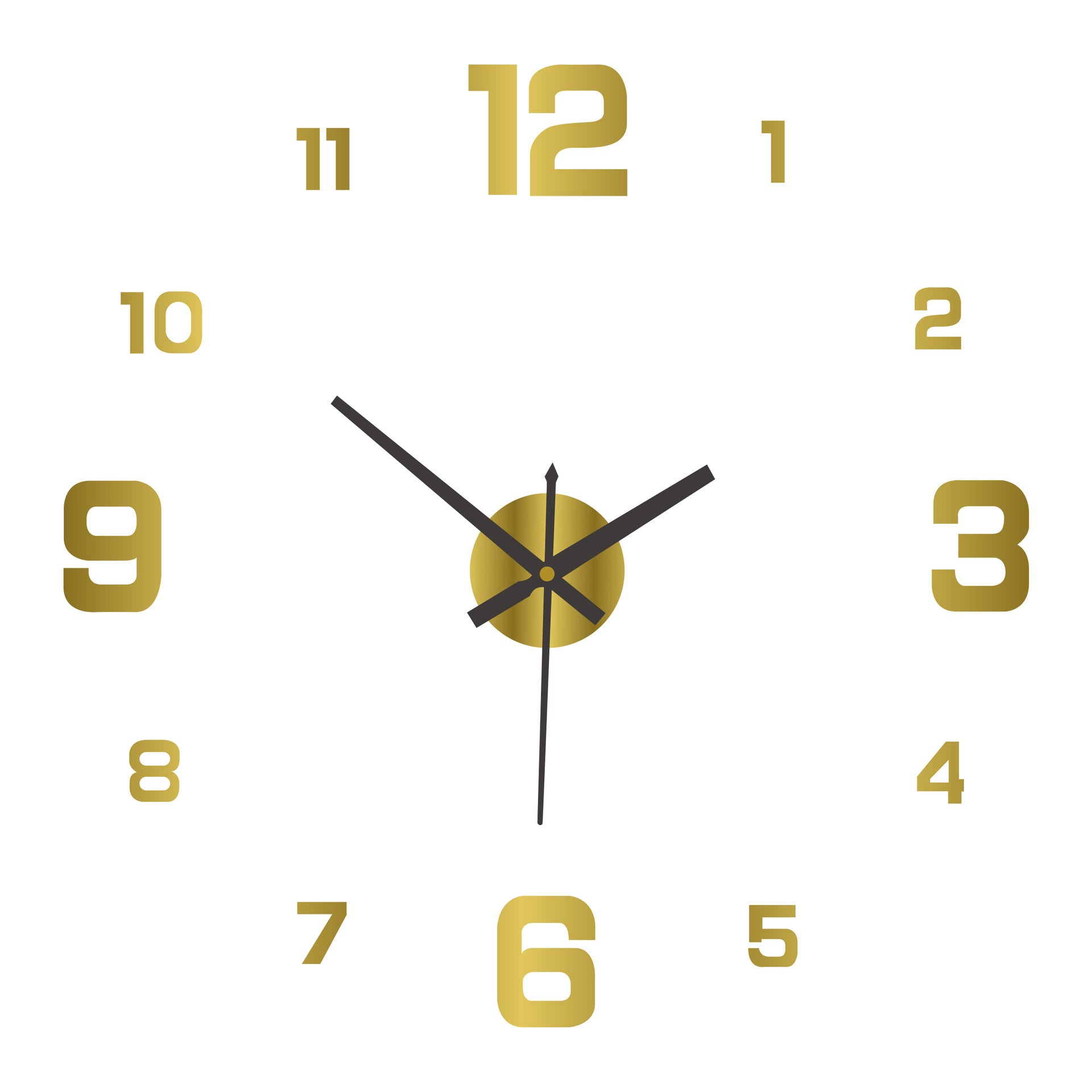 2026 HOT SALE 3D DIY Luminous Acrylic Wall Clock Set