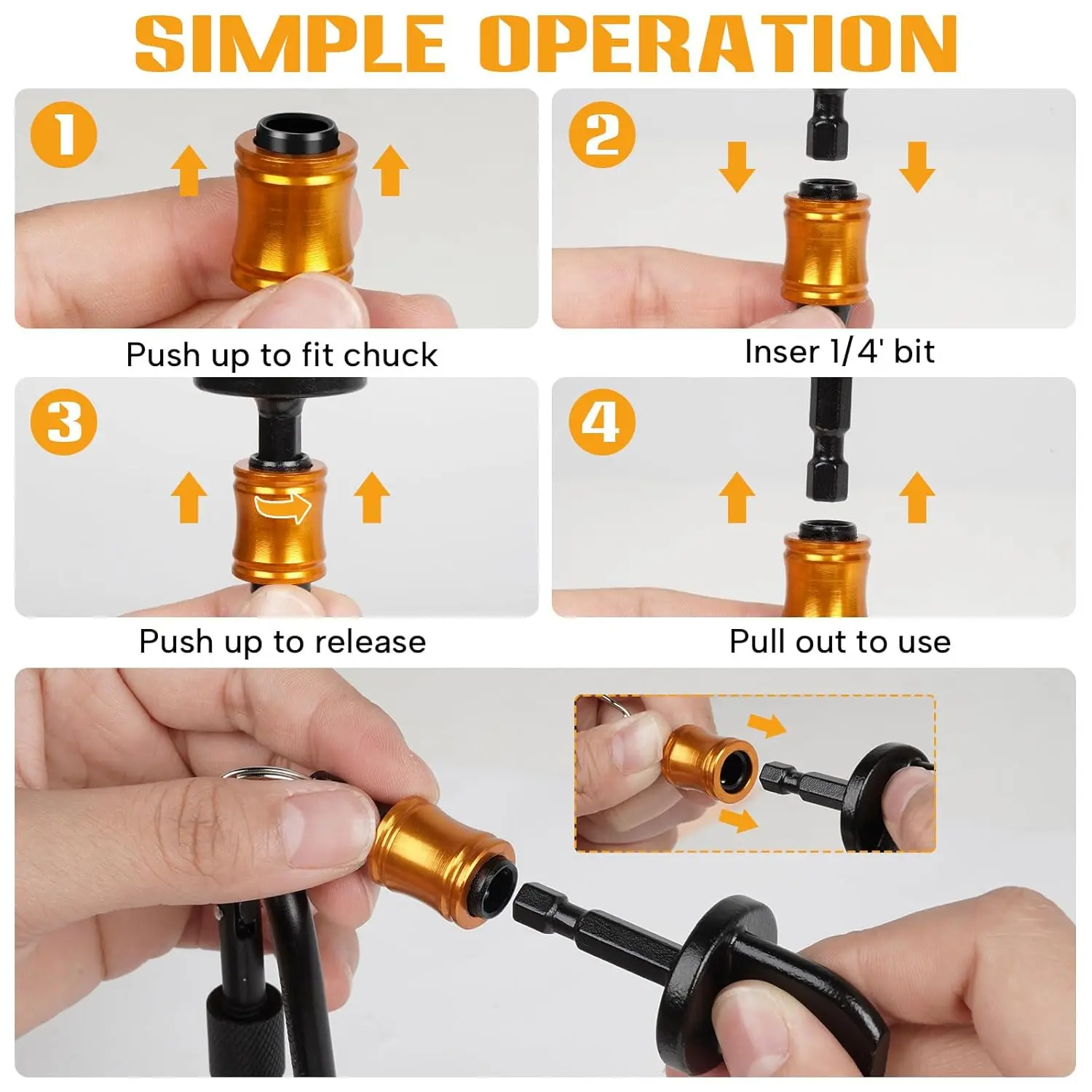 HVAC Swaging Drill Bit Set, Copper Tube Flaring Tool for Air Conditioning Repair