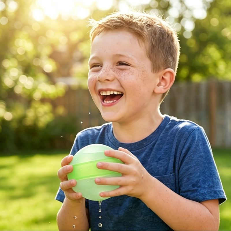 6-Pack Silicone Splash Balls for Summer Fun