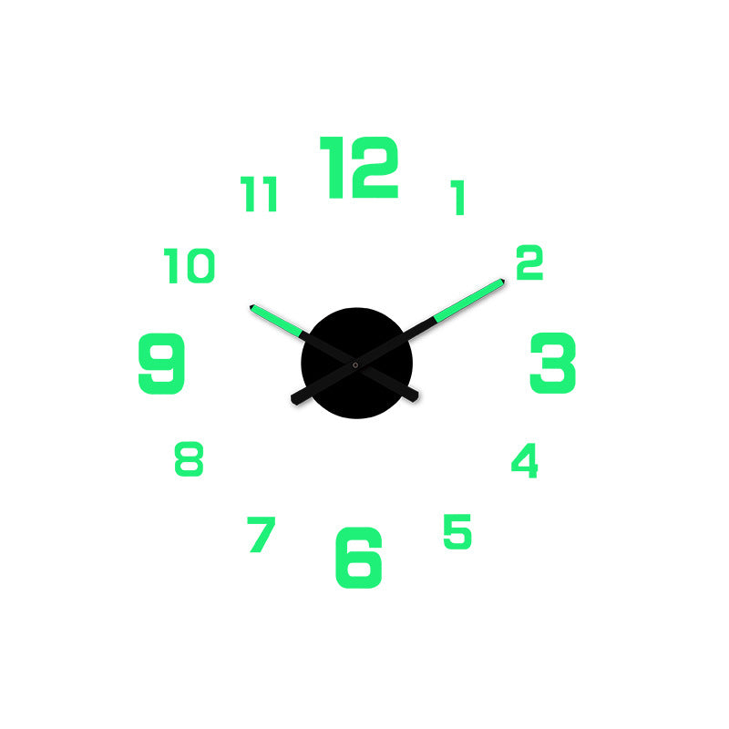 2026 HOT SALE 3D DIY Luminous Acrylic Wall Clock Set