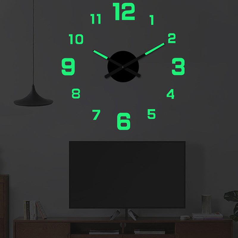 2026 HOT SALE 3D DIY Luminous Acrylic Wall Clock Set