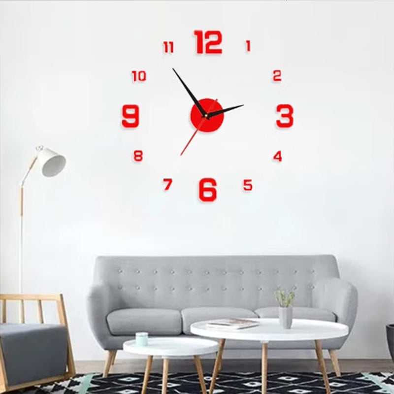 2026 HOT SALE 3D DIY Luminous Acrylic Wall Clock Set