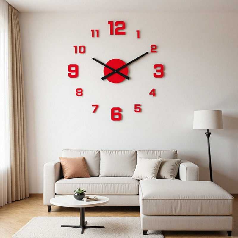 2026 HOT SALE 3D DIY Luminous Acrylic Wall Clock Set