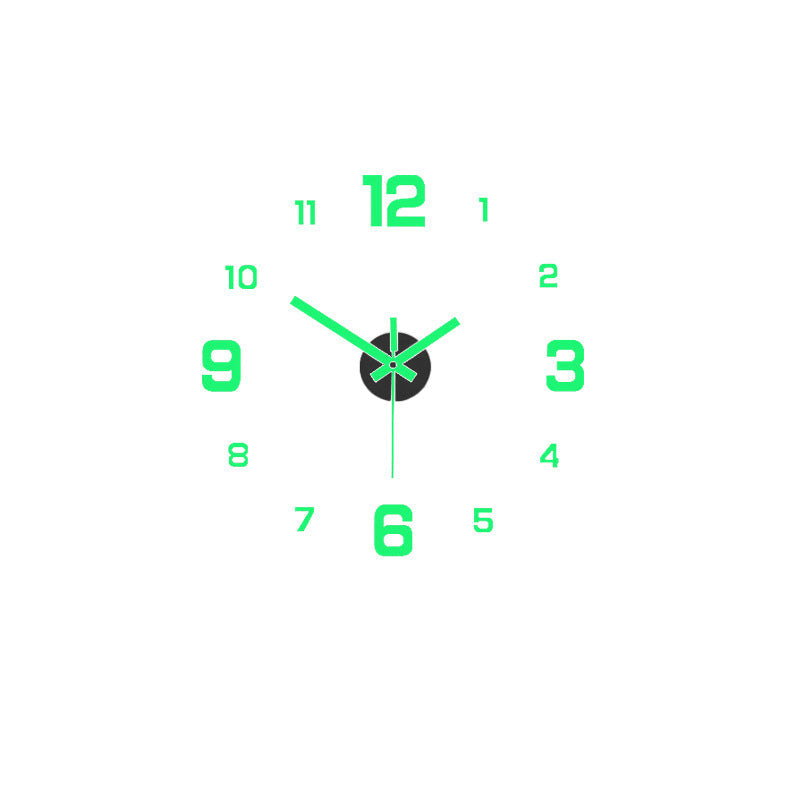 2026 HOT SALE 3D DIY Luminous Acrylic Wall Clock Set