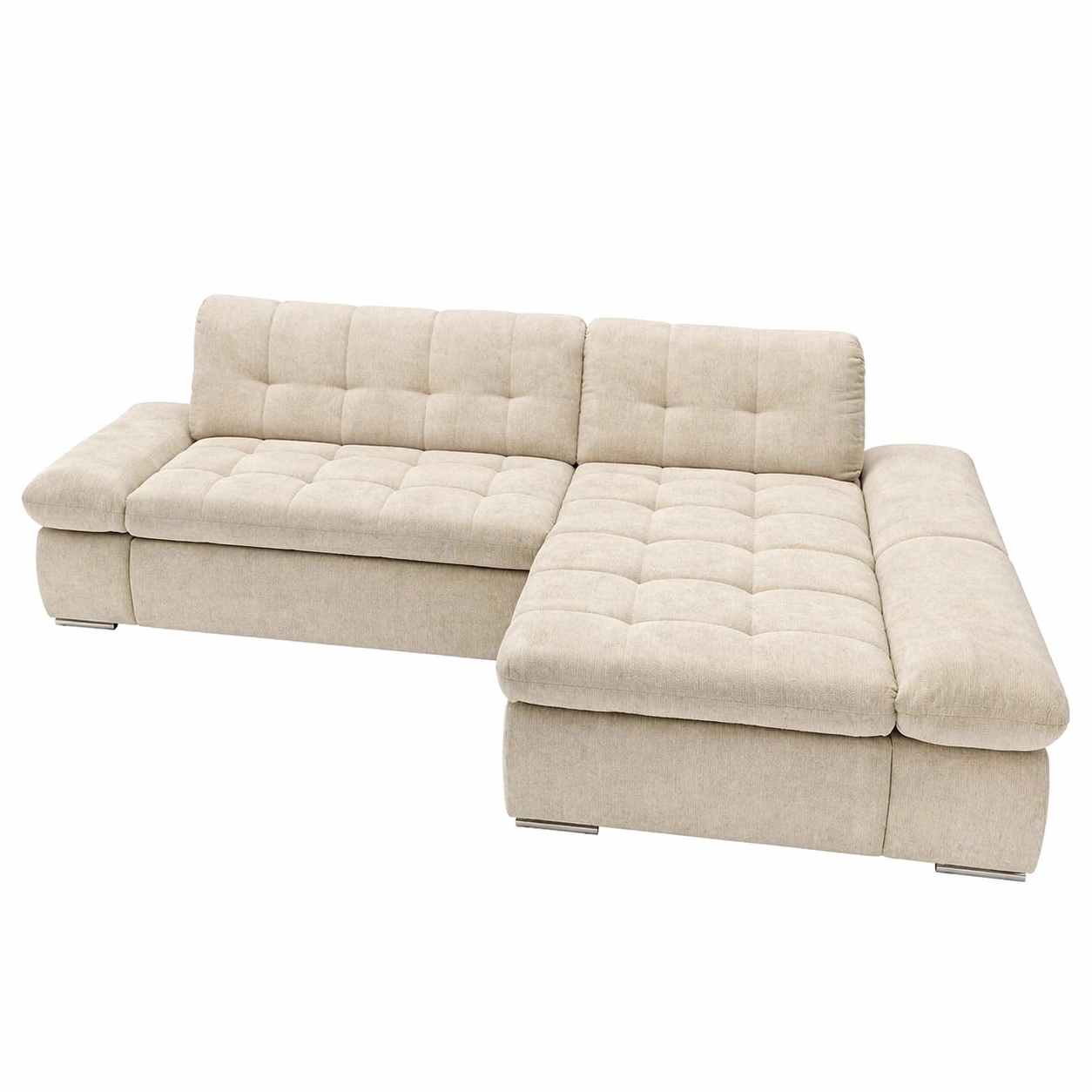 Ecksofa L Form mit Chaiselongue Modernes Wohnsofa 3 Sitzer Polstersofa Gross 300 x 172 cm-arvnora