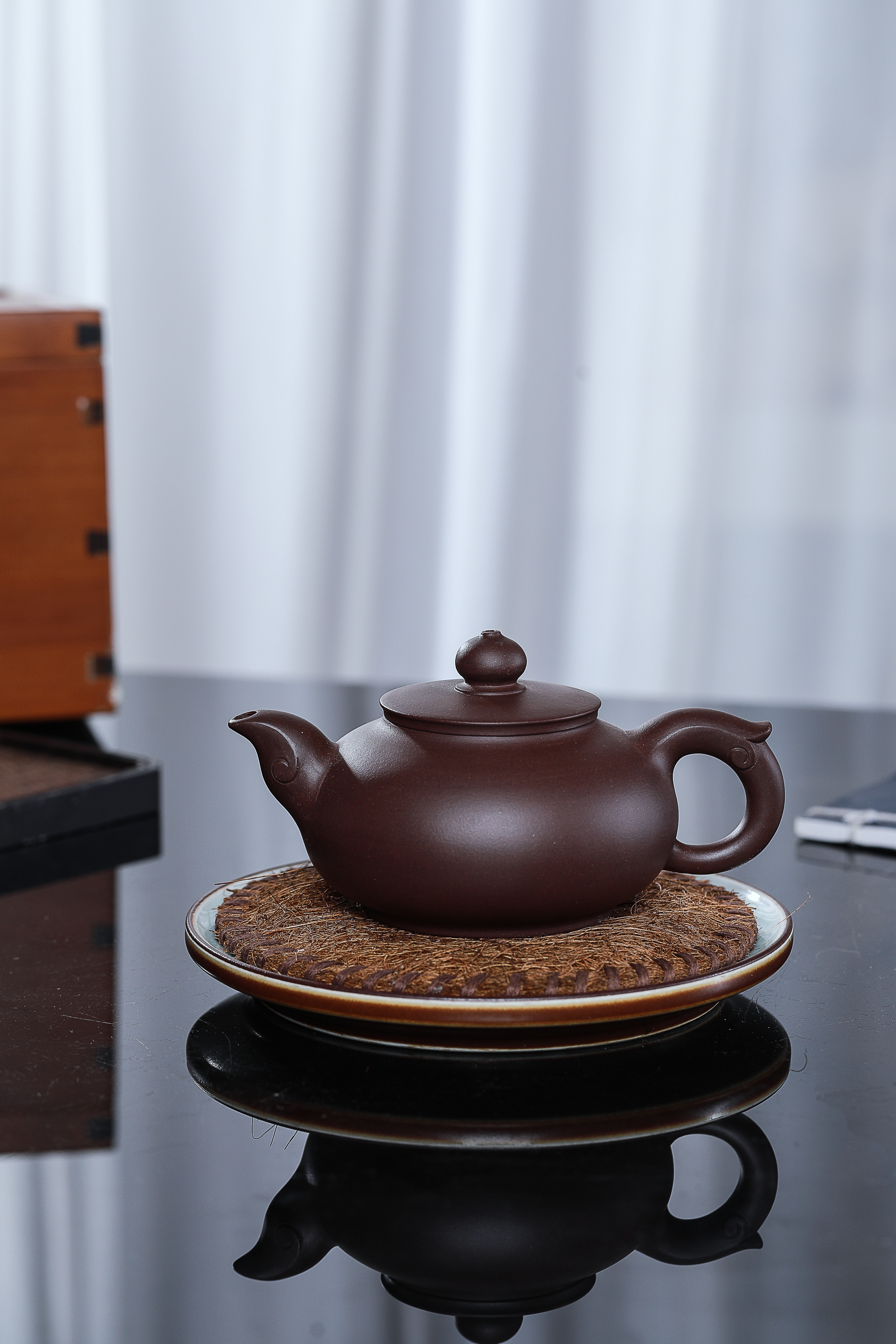 玉如意宜兴原矿紫砂壶宜兴丁蜀镇本地紫泥泥料小林手工制作300CC Jade Ruyi Yixing Original Ore Purple Clay Teapot, Local Purple Clay from Dingshu Town, Yixing, Handmade by Xiao Lin, 300CC