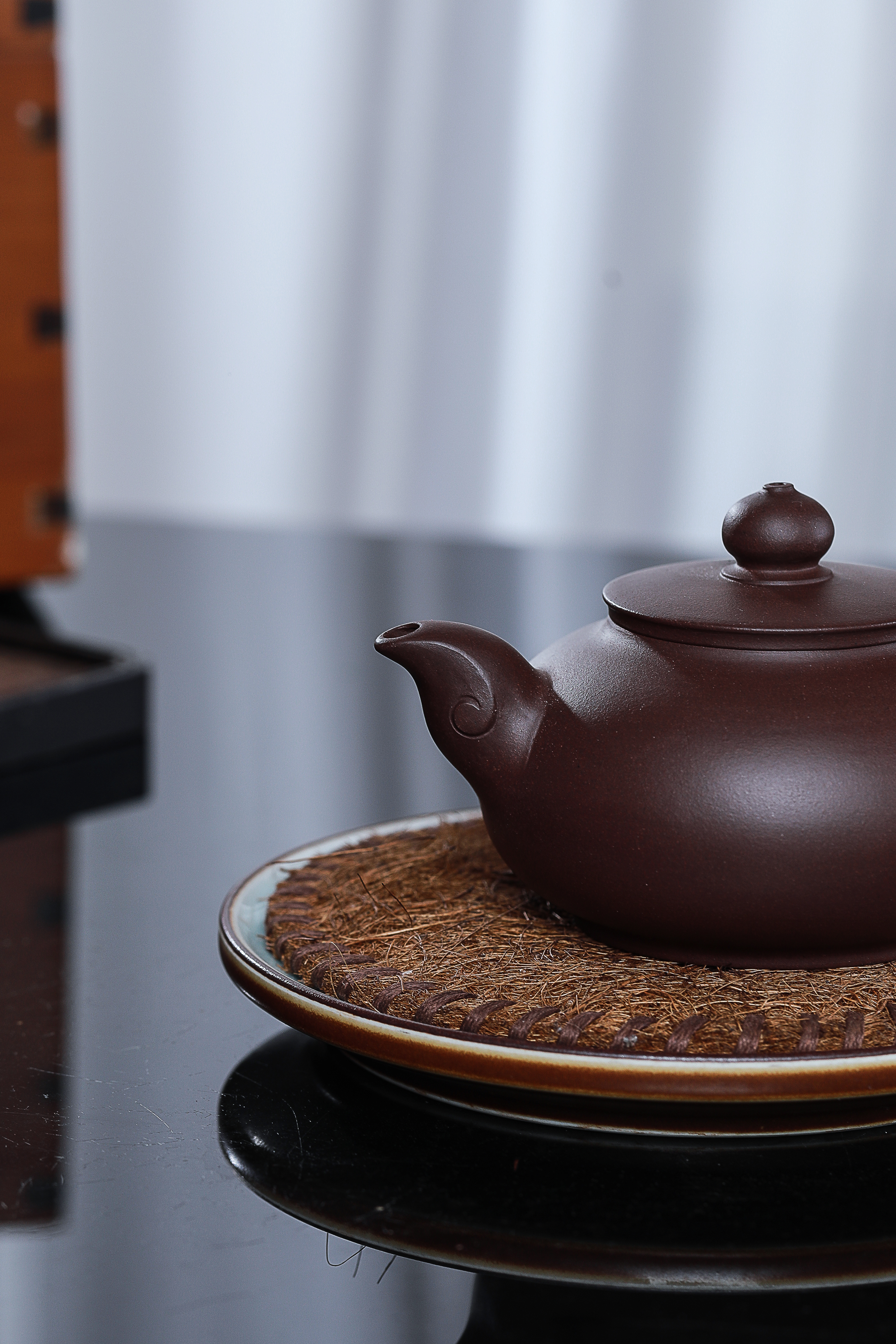 玉如意宜兴原矿紫砂壶宜兴丁蜀镇本地紫泥泥料小林手工制作300CC Jade Ruyi Yixing Original Ore Purple Clay Teapot, Local Purple Clay from Dingshu Town, Yixing, Handmade by Xiao Lin, 300CC