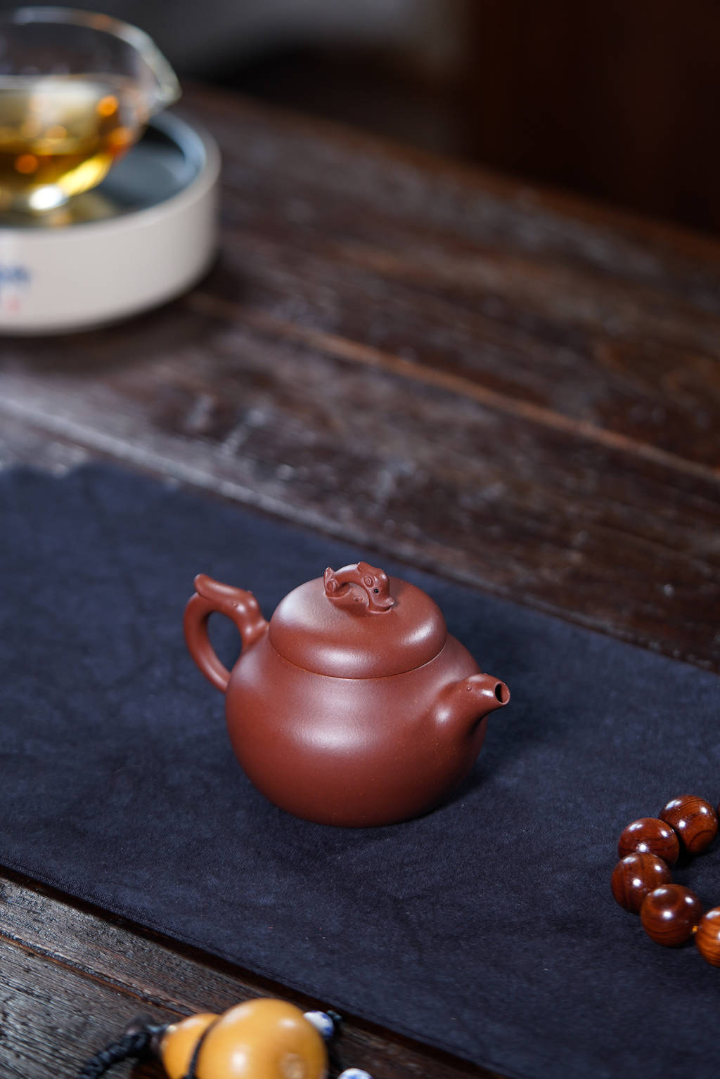 龙吟宜兴原矿紫砂壶五号井底槽清泥料丁亦琴手工制作190CC Longyin Yixing Original Ore Purple Clay Teapot No. 5 Well Bottom Slot Clear Clay Material, Handmade by Ding Yiqin, 190CC