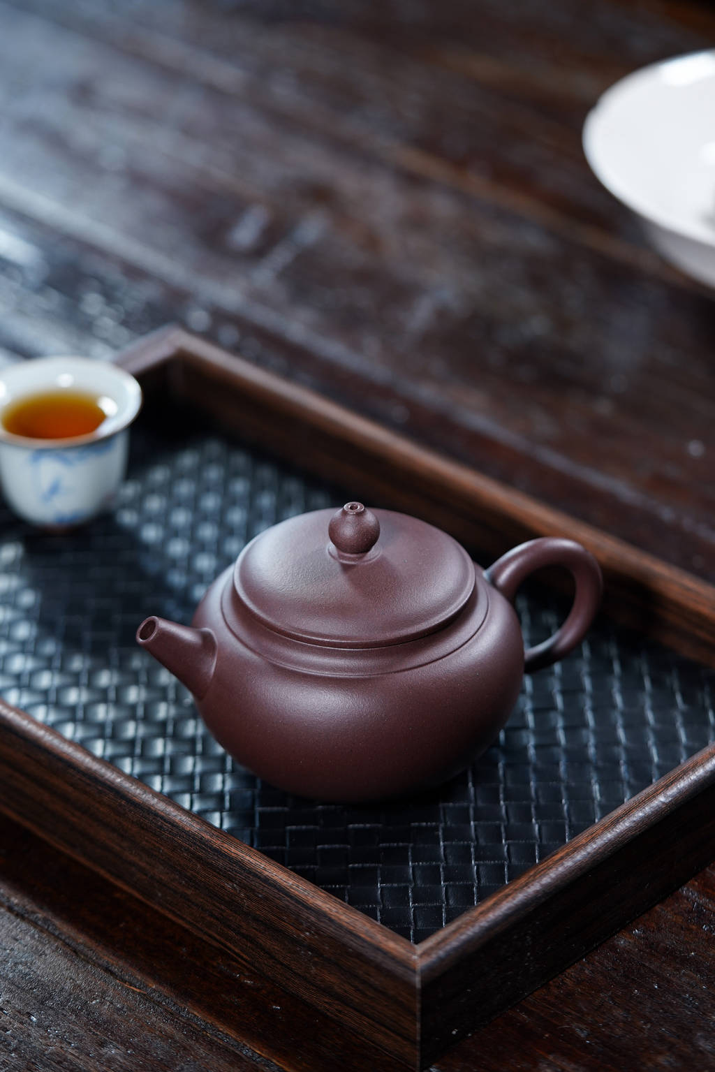 腹古宜兴原矿紫砂壶宜兴丁蜀镇本地紫泥泥料小林手工制作240CC Fugu Yixing Original Mine Purple Clay Teapot, Local Purple Clay from Dingshu Town, Yixing, Handmade by Xiaolin, 240CC