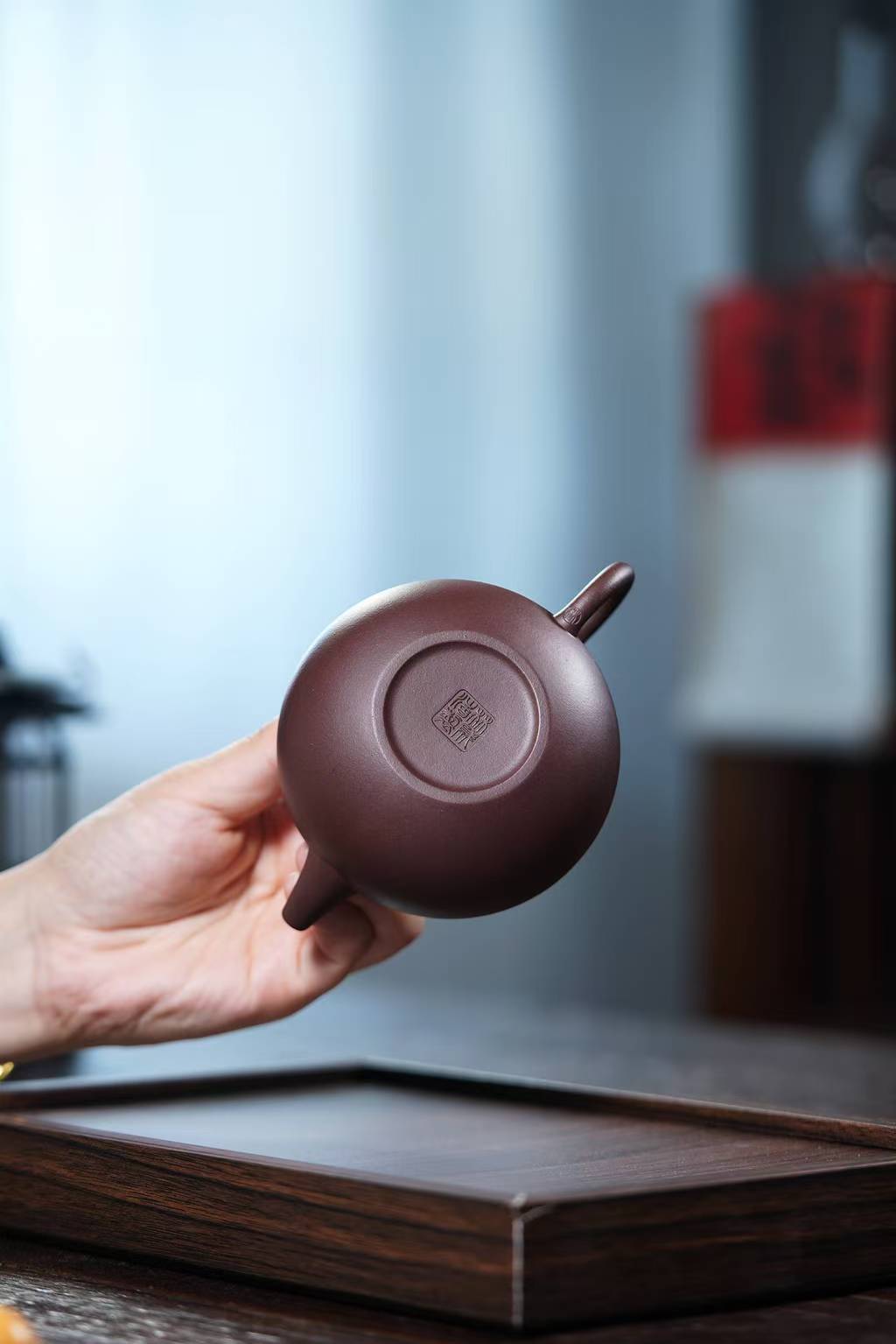 腹古宜兴原矿紫砂壶宜兴丁蜀镇本地紫泥泥料小林手工制作240CC Fugu Yixing Original Mine Purple Clay Teapot, Local Purple Clay from Dingshu Town, Yixing, Handmade by Xiaolin, 240CC