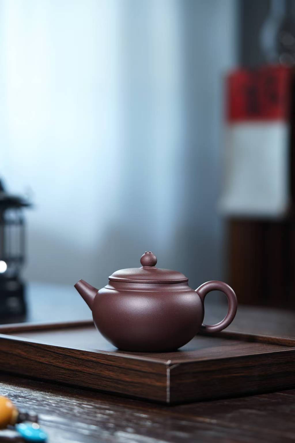 腹古宜兴原矿紫砂壶宜兴丁蜀镇本地紫泥泥料小林手工制作240CC Fugu Yixing Original Mine Purple Clay Teapot, Local Purple Clay from Dingshu Town, Yixing, Handmade by Xiaolin, 240CC