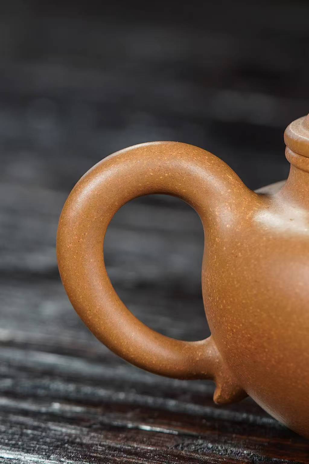 仿古壶宜兴原矿紫砂壶黄金段泥料小林手工制作220CC Antique-style Yixing Original Ore Purple Clay Teapot, Golden Duan Clay Material, Handmade by Xiao Lin, 220CC