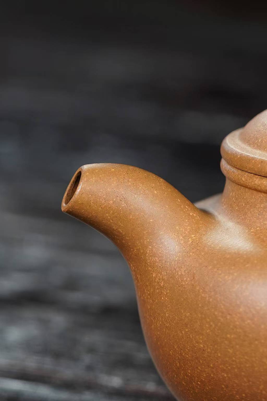 仿古壶宜兴原矿紫砂壶黄金段泥料小林手工制作220CC Antique-style Yixing Original Ore Purple Clay Teapot, Golden Duan Clay Material, Handmade by Xiao Lin, 220CC
