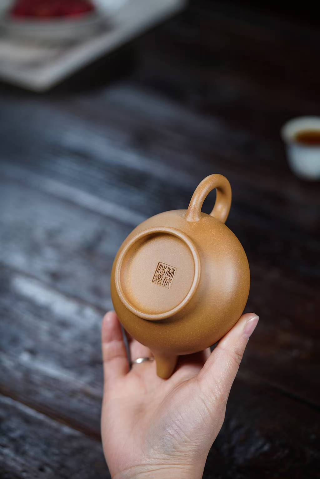 掇只宜兴原矿紫砂壶黄金段泥料小林手工制作210CC Duozhi Yixing Original Mine Purple Clay Teapot, Golden Duan Clay, Handmade by Xiaolin, 210CC