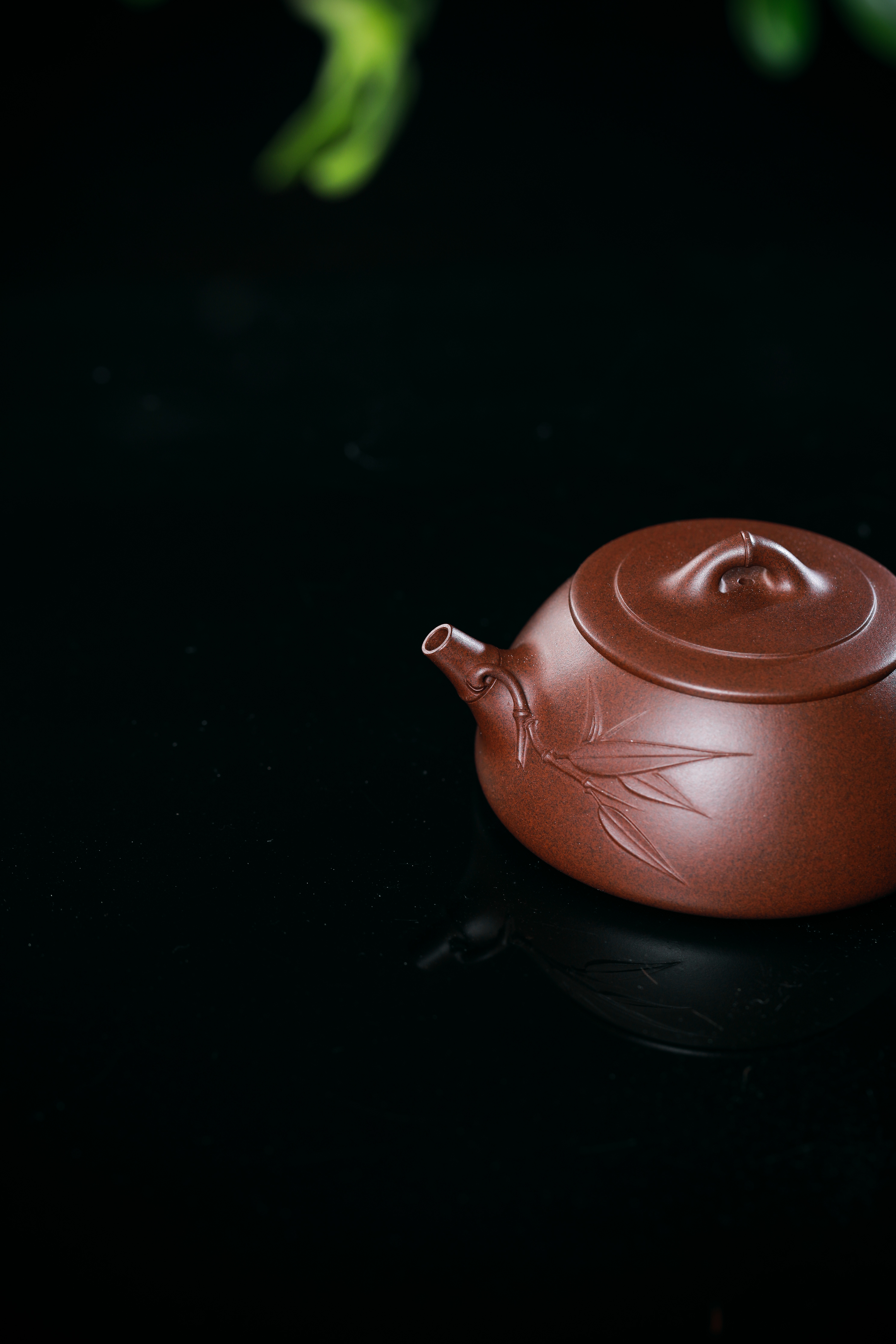 石瓢竹宜兴原矿紫砂壶铁星泥泥料丁亦琴手工制作180CC Shípiao Bamboo Yixing Original Mine Purple Clay Teapot, Iron Star Clay Material, Handmade by Ding Yiqin, 180CC