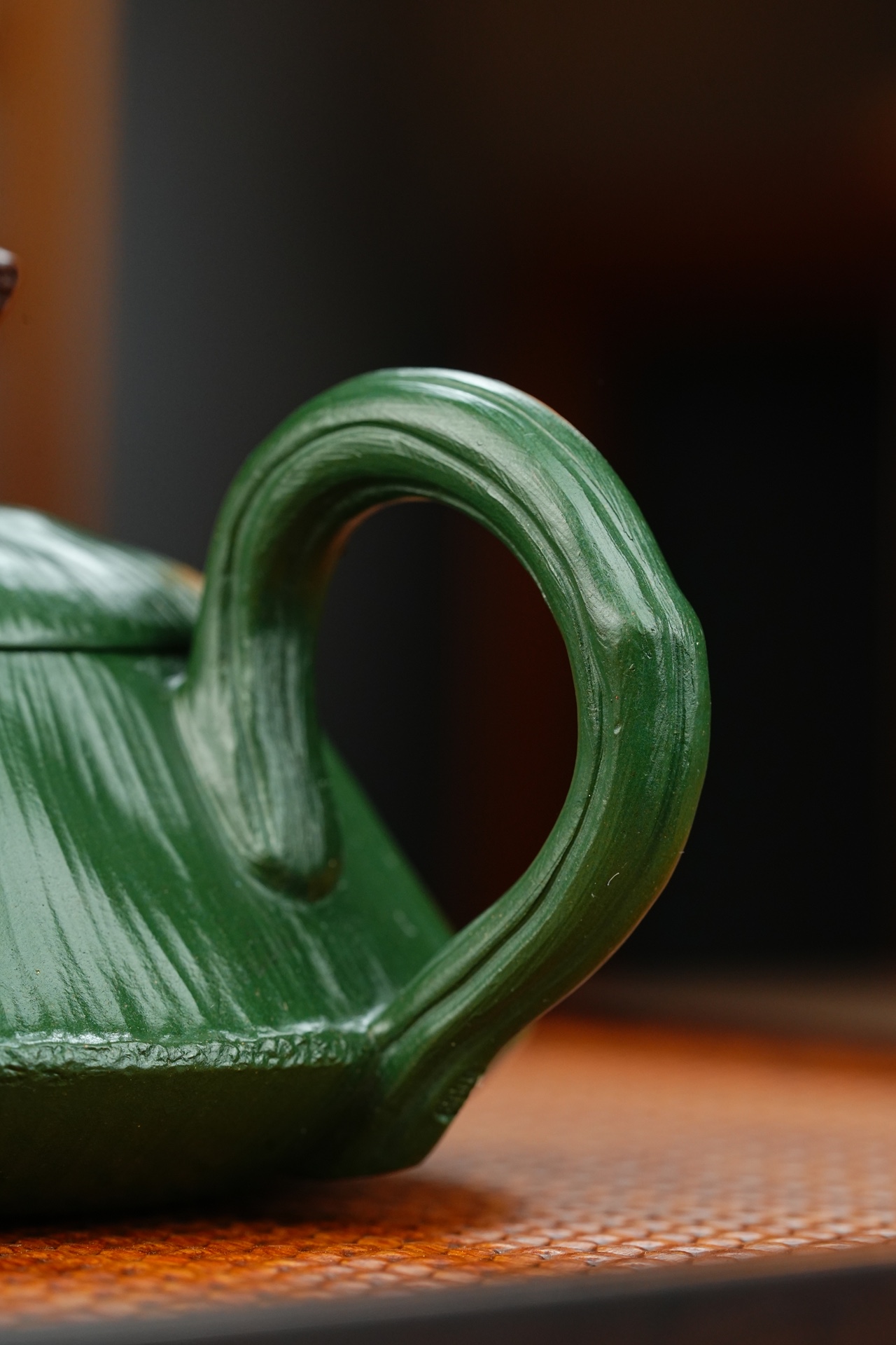 蛙趣莲蓬宜兴紫砂壶原矿绿泥泥料220CC Frog Fun Lotus Pod Yixing Zisha Teapot Original Ore Green Clay Material 220CC