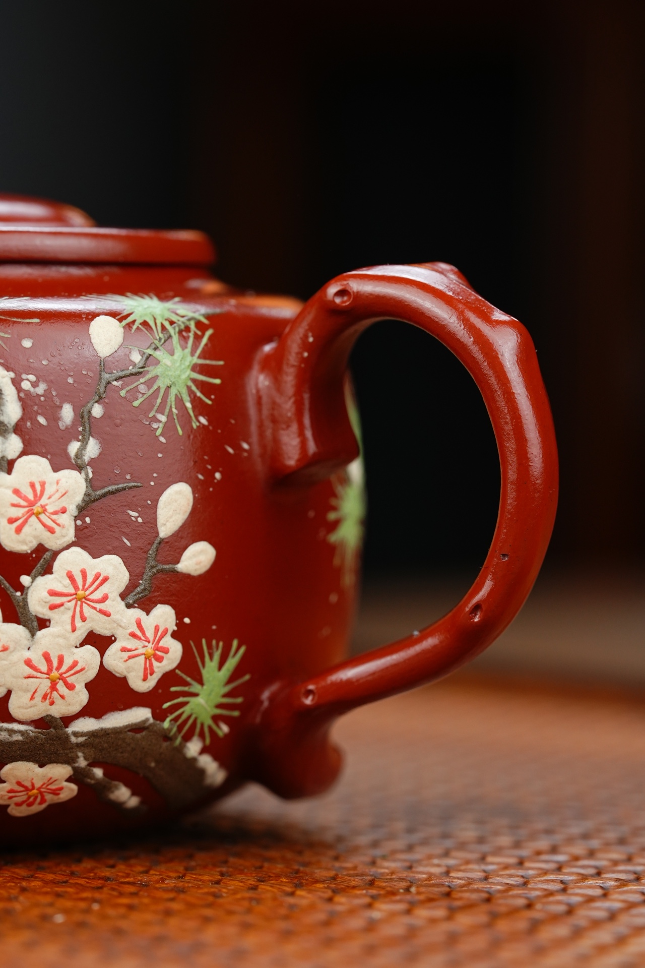 松果宜兴紫砂壶原矿大红袍泥料210CC Songguo Yixing Zisha Teapot Original Ore Dahongpao Clay 210CC