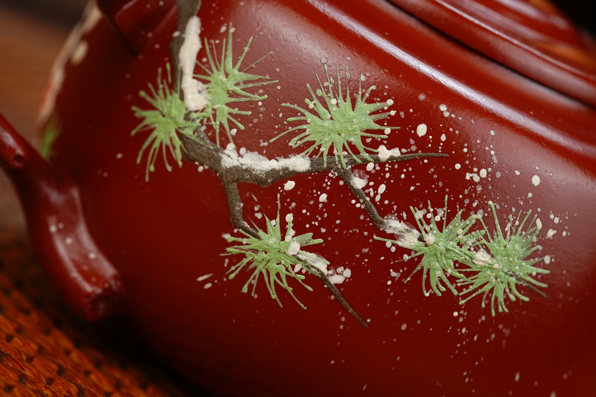 松果宜兴紫砂壶原矿大红袍泥料210CC Songguo Yixing Zisha Teapot Original Ore Dahongpao Clay 210CC