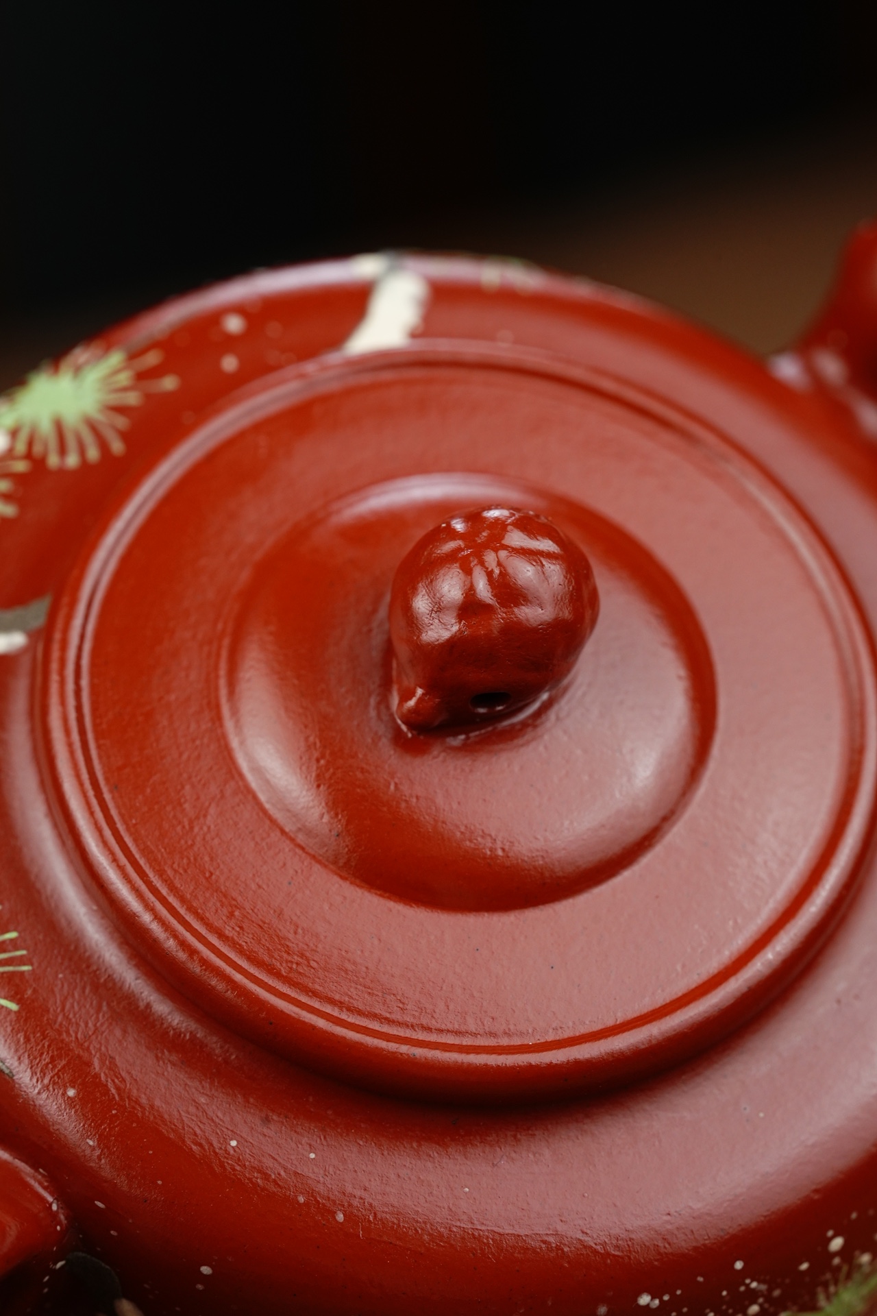 松果宜兴紫砂壶原矿大红袍泥料210CC Songguo Yixing Zisha Teapot Original Ore Dahongpao Clay 210CC