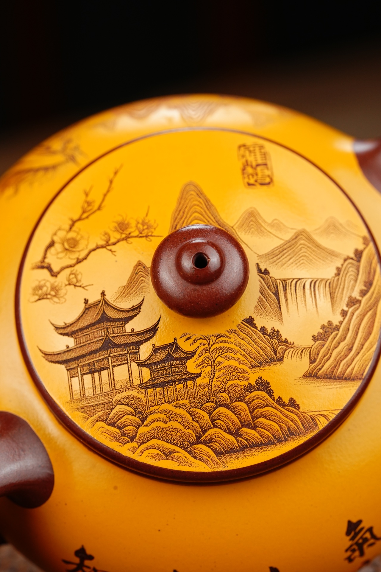 双色寒江宜兴紫砂壶原矿龙血砂泥料200CC Two-tone Cold River Yixing Purple Clay Teapot Original Ore Dragon Blood Sand Clay 200CC