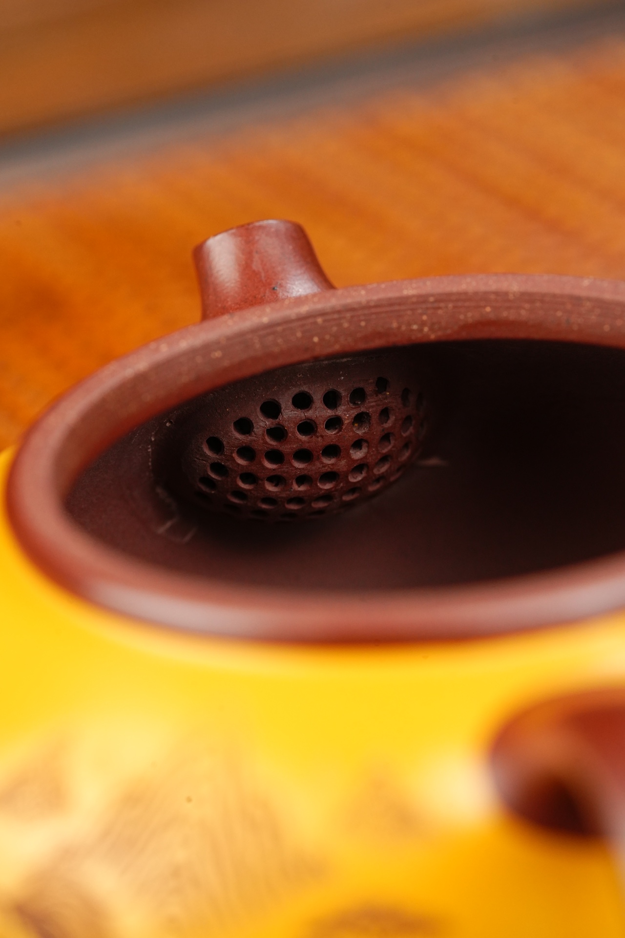 双色寒江宜兴紫砂壶原矿龙血砂泥料200CC Two-tone Cold River Yixing Purple Clay Teapot Original Ore Dragon Blood Sand Clay 200CC