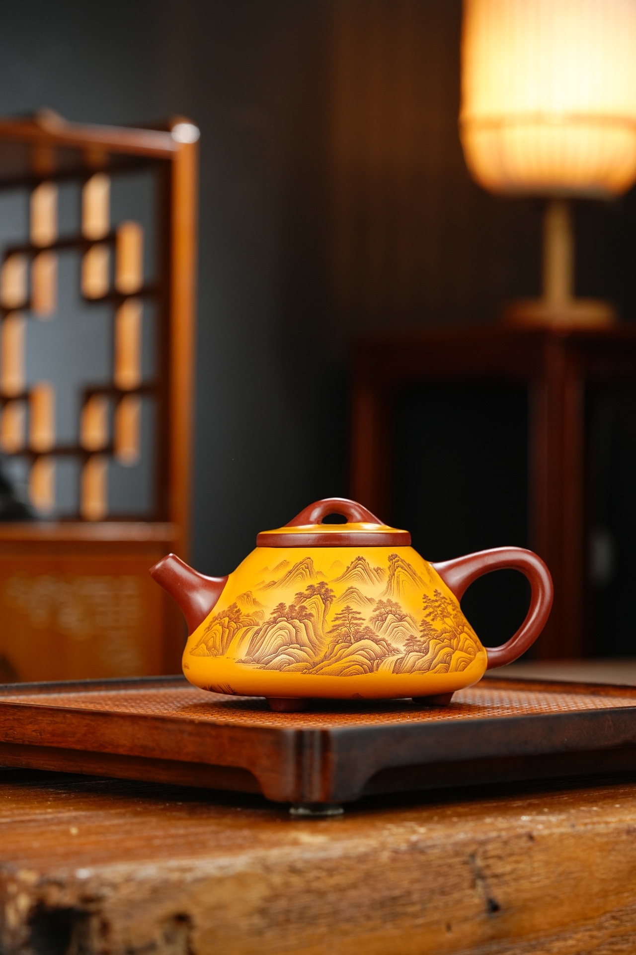 子冶石瓢宜兴紫砂壶原矿龙血砂泥料280CC Zi Ye Shí Piáo Yixing Zisha Teapot, Original Ore Dragon Blood Sand Clay, 280CC