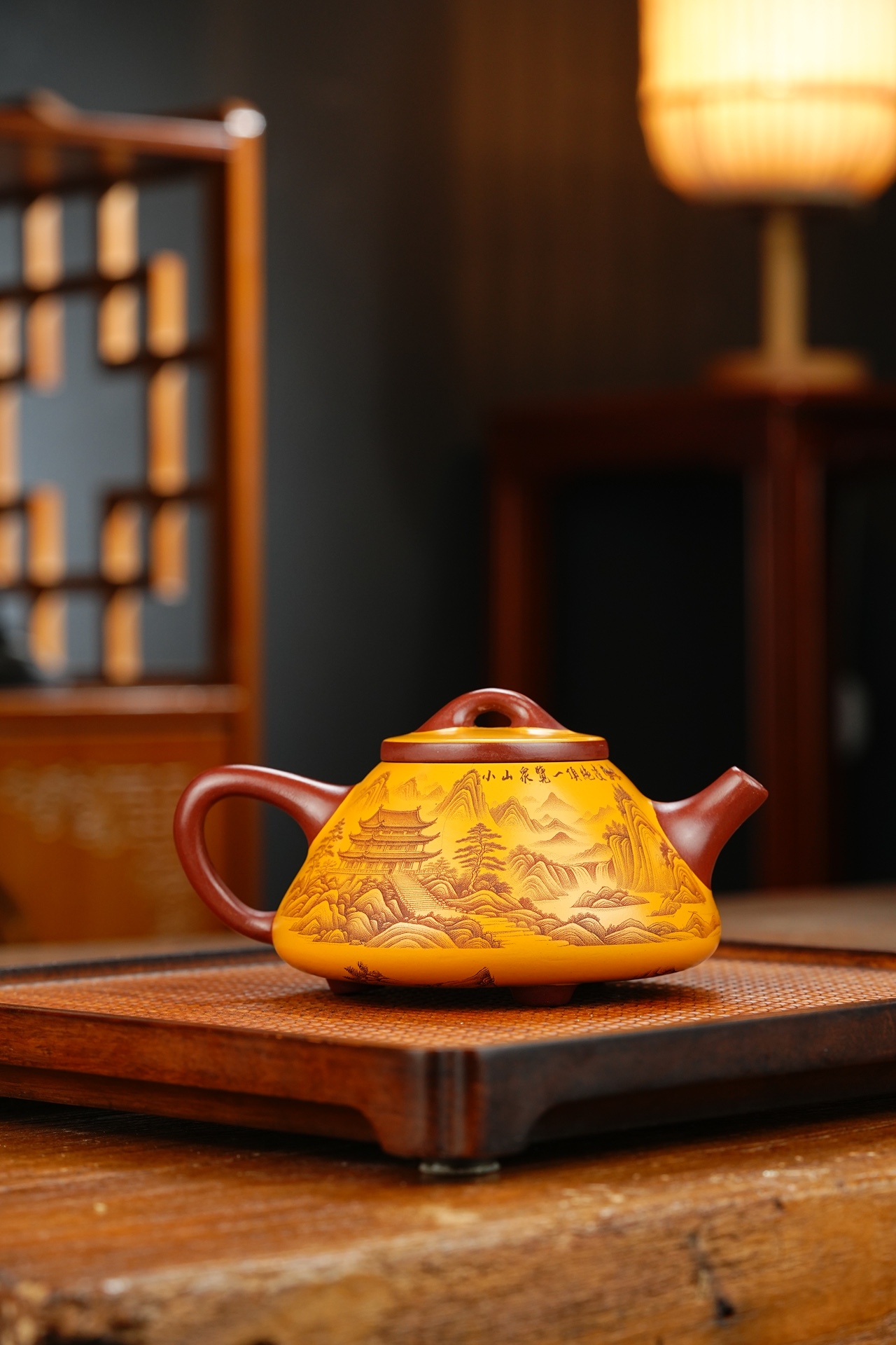 子冶石瓢宜兴紫砂壶原矿龙血砂泥料280CC Zi Ye Shí Piáo Yixing Zisha Teapot, Original Ore Dragon Blood Sand Clay, 280CC