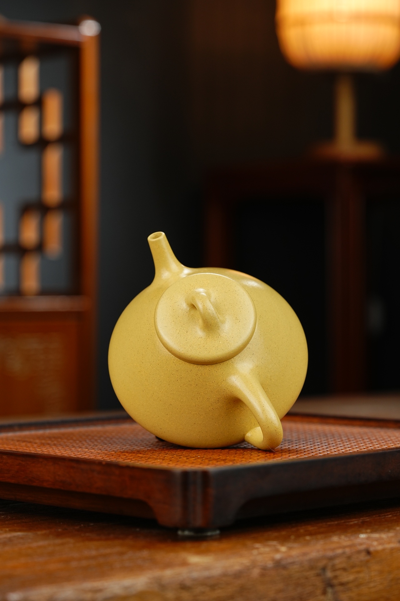 子冶石瓢宜兴紫砂壶原矿本山绿泥泥料160CC Ziye Shipiao Yixing Purple Clay Teapot Original Mine Benshan Green Clay Material 160CC