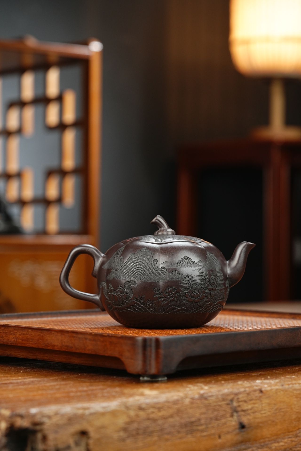 瓜趣宜兴紫砂壶原矿老紫泥泥料240CC Guaqu Yixing Zisha Teapot Original Ore Old Purple Clay Material 240CC