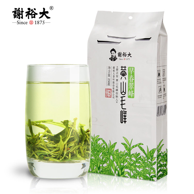 2026谢裕大雨前一级黄山毛峰早春翠峰袋装250g  2026 Xie Yuda Yuqian Grade Huangshan Maofeng Early Spring Cuifeng Bagged 250g（8.8oz）