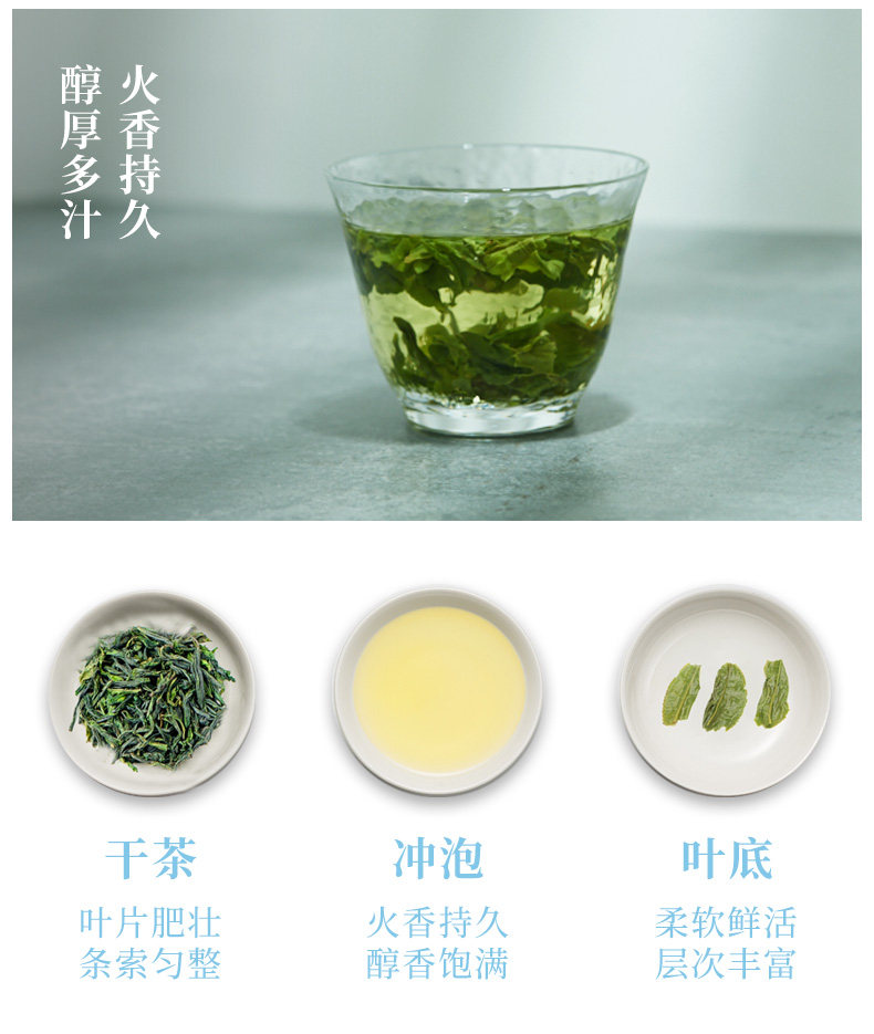 2026徽六牌一级雨前六安瓜片绿茶礼盒装30g*2*4  2026 Hui Liu Brand First Grade Pre-Rain Liu An Gua Pian Green Tea Gift Box 30g*2*4（240g 8.4oz）